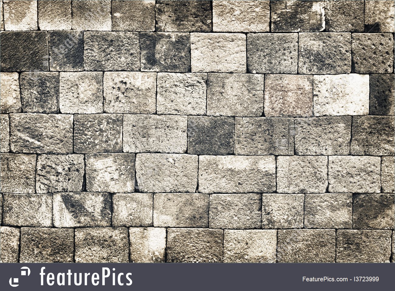 Texture: Vintage Old Style Stone Wall Grunge Background - Stock ...
