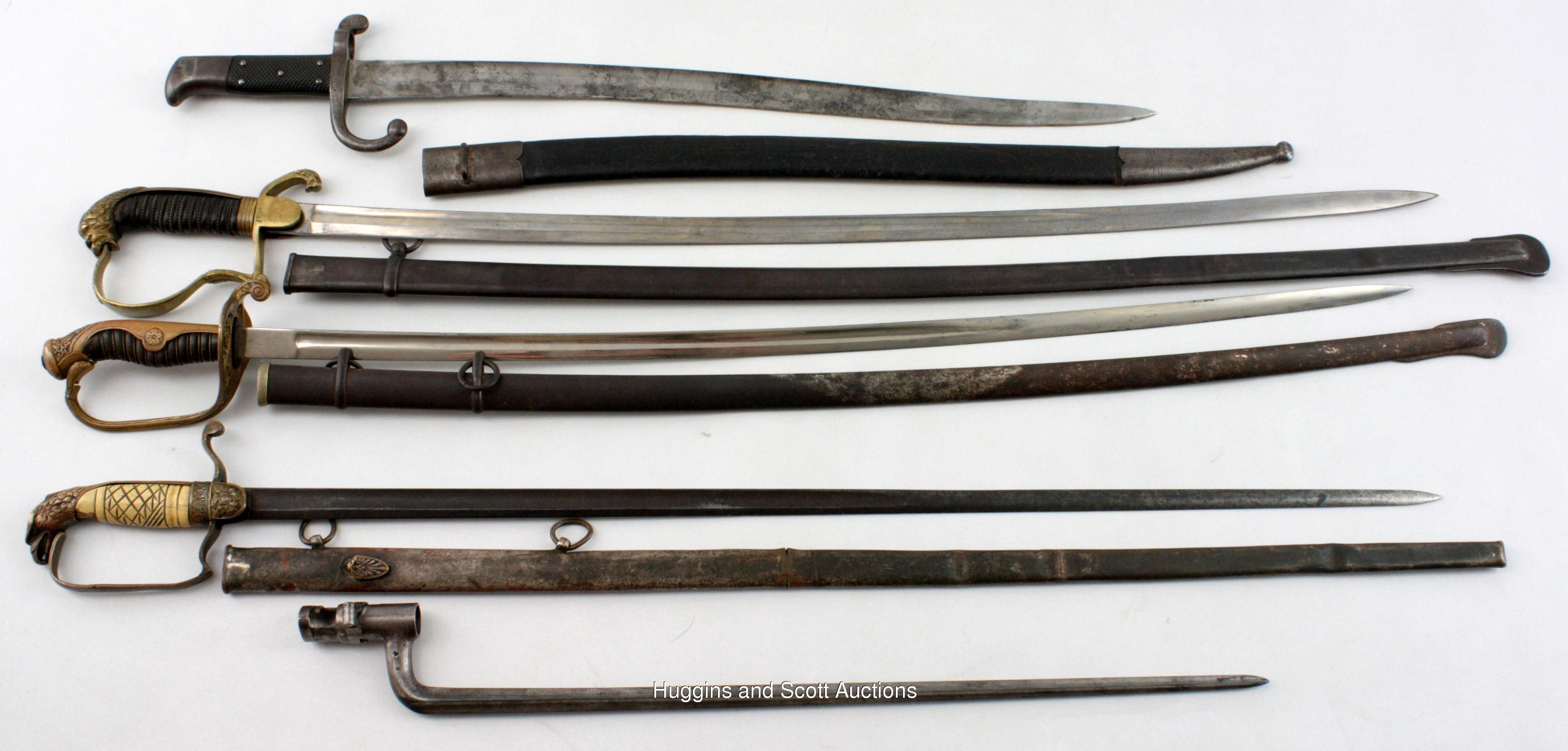 5) Vintage Military Swords or Bayonets