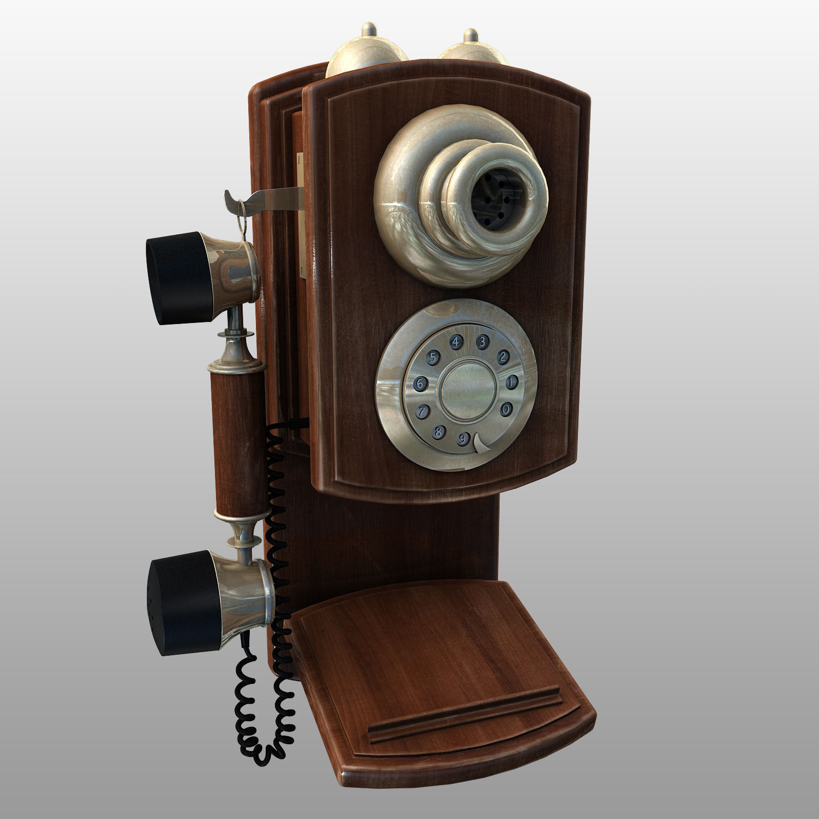 3D vintage telephone | CGTrader