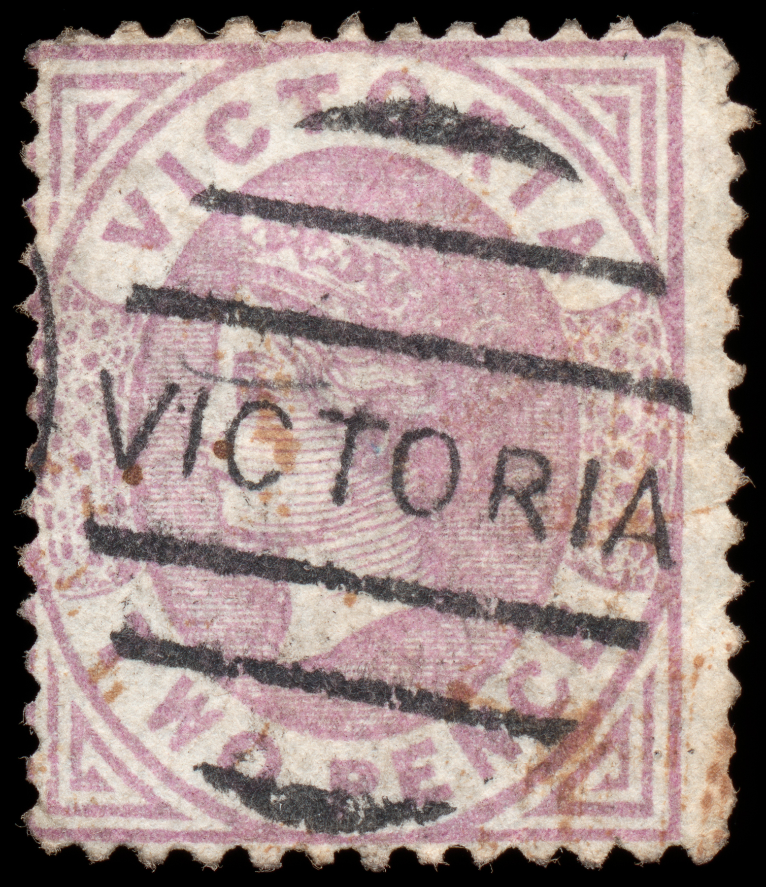Violet queen victoria stamp photo