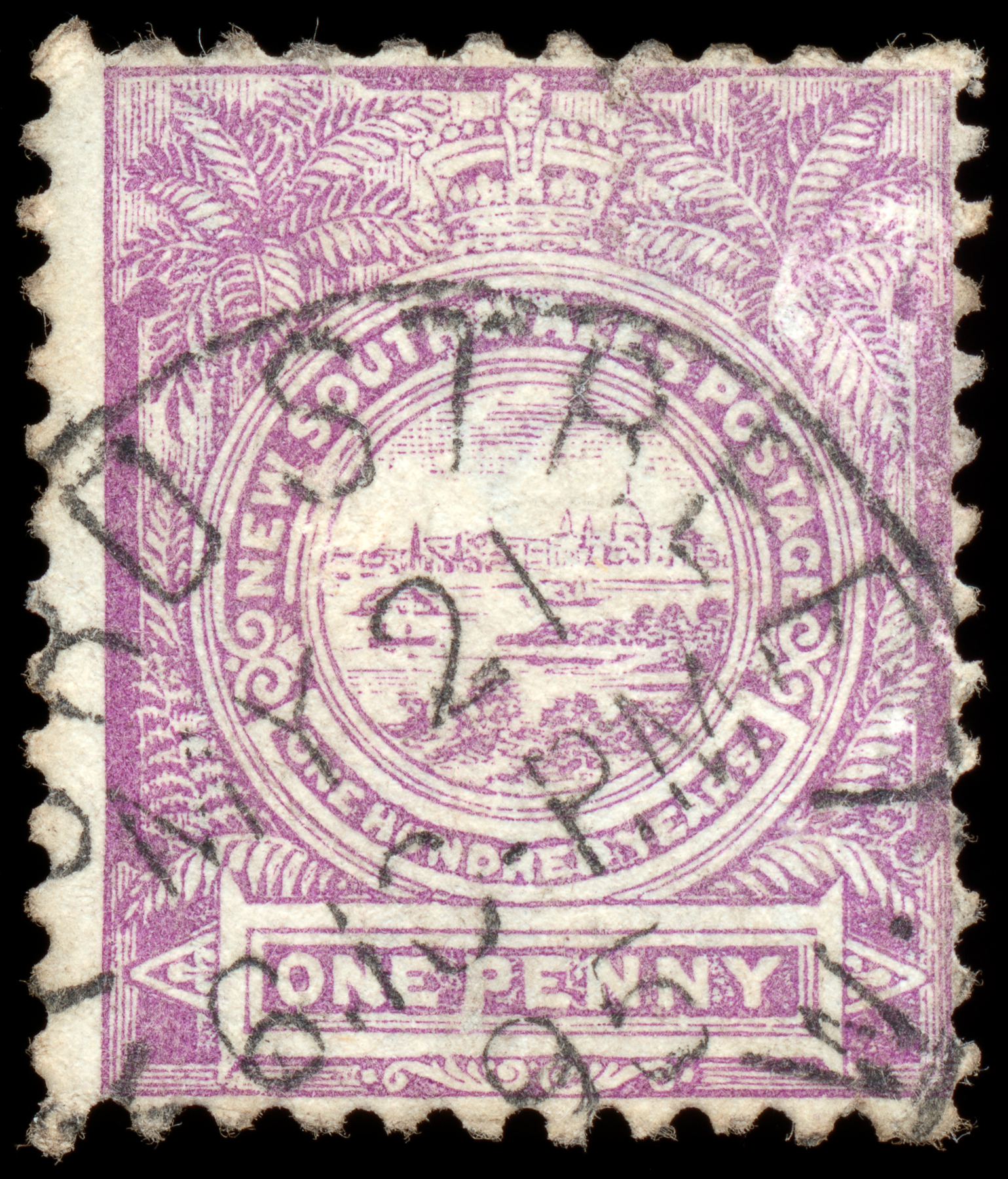 Violet View of Sydney Stamp, 1, Postmark, Resource, Resolution, HQ Photo