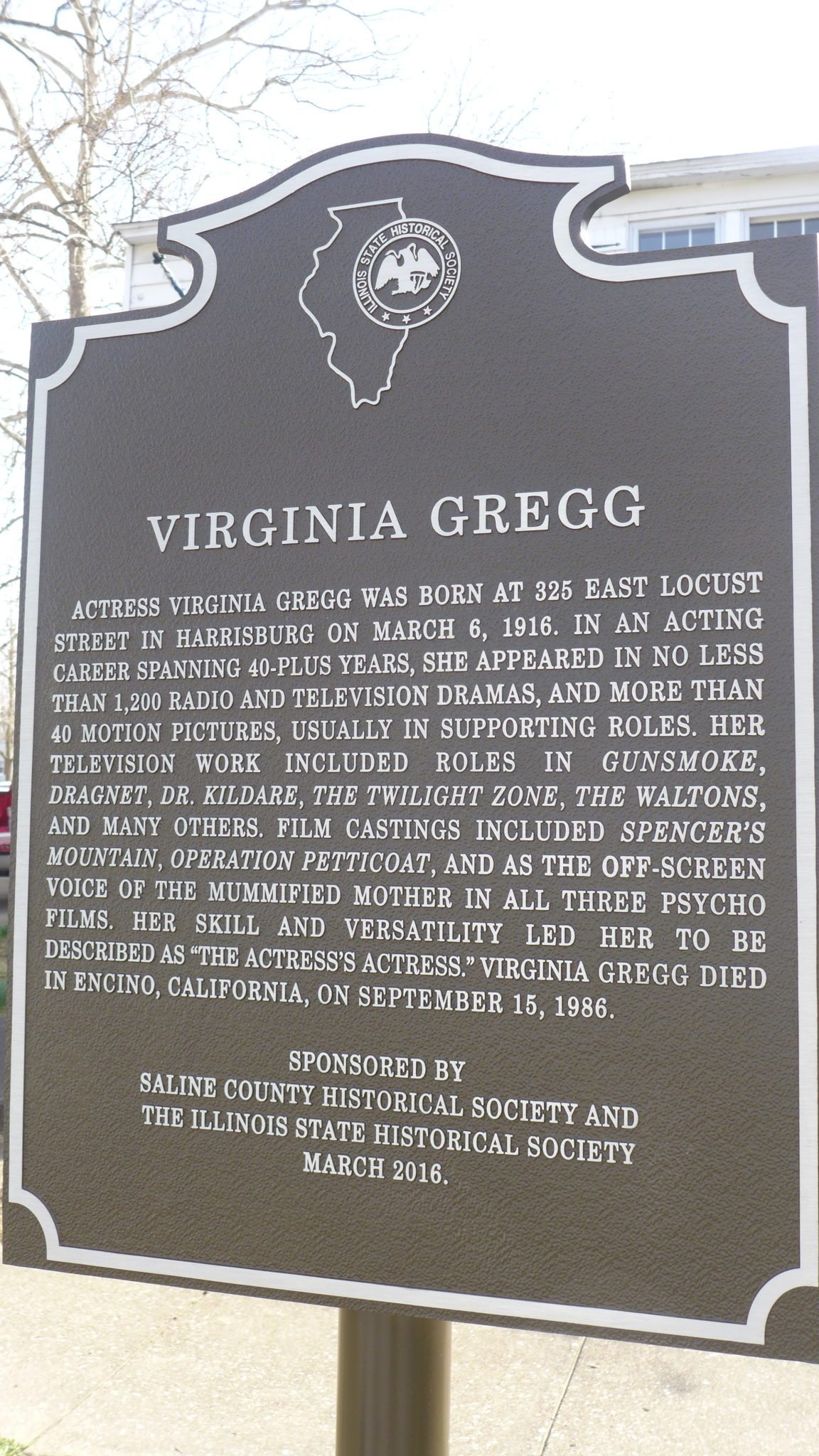 Saline County's newest historical marker honors actress Virginia ...
