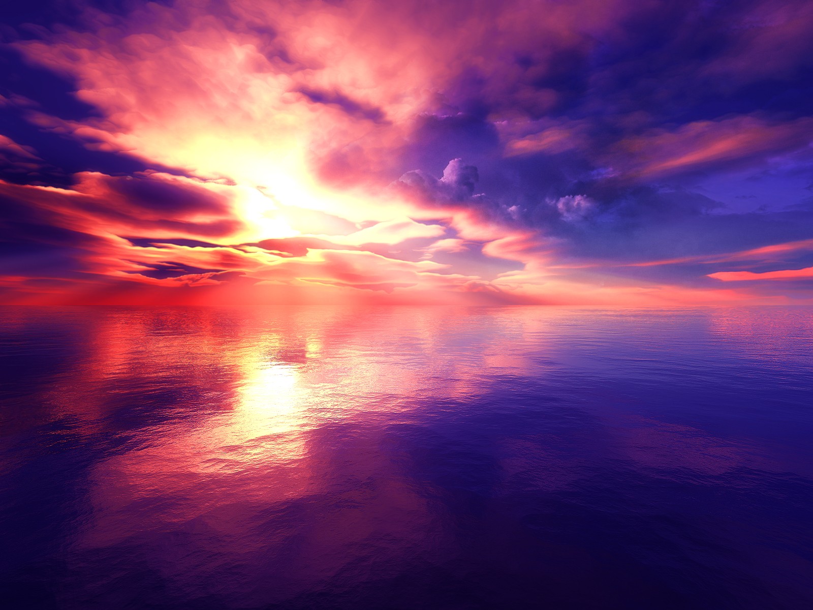 Sunsets: Sunset Ocean Purple Sea Reflection Photography Light ...