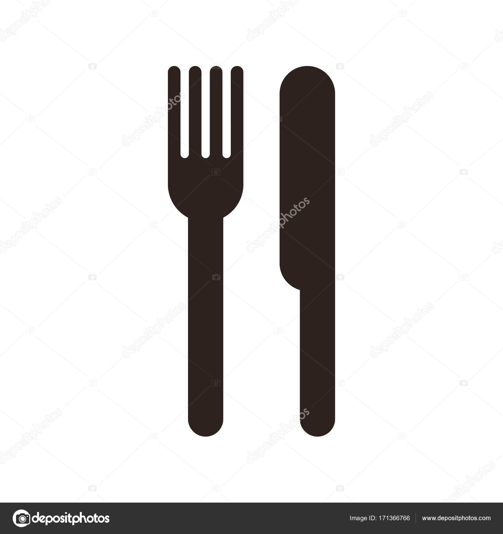 vork en mes teken — Stockvector © nikolae #171366766