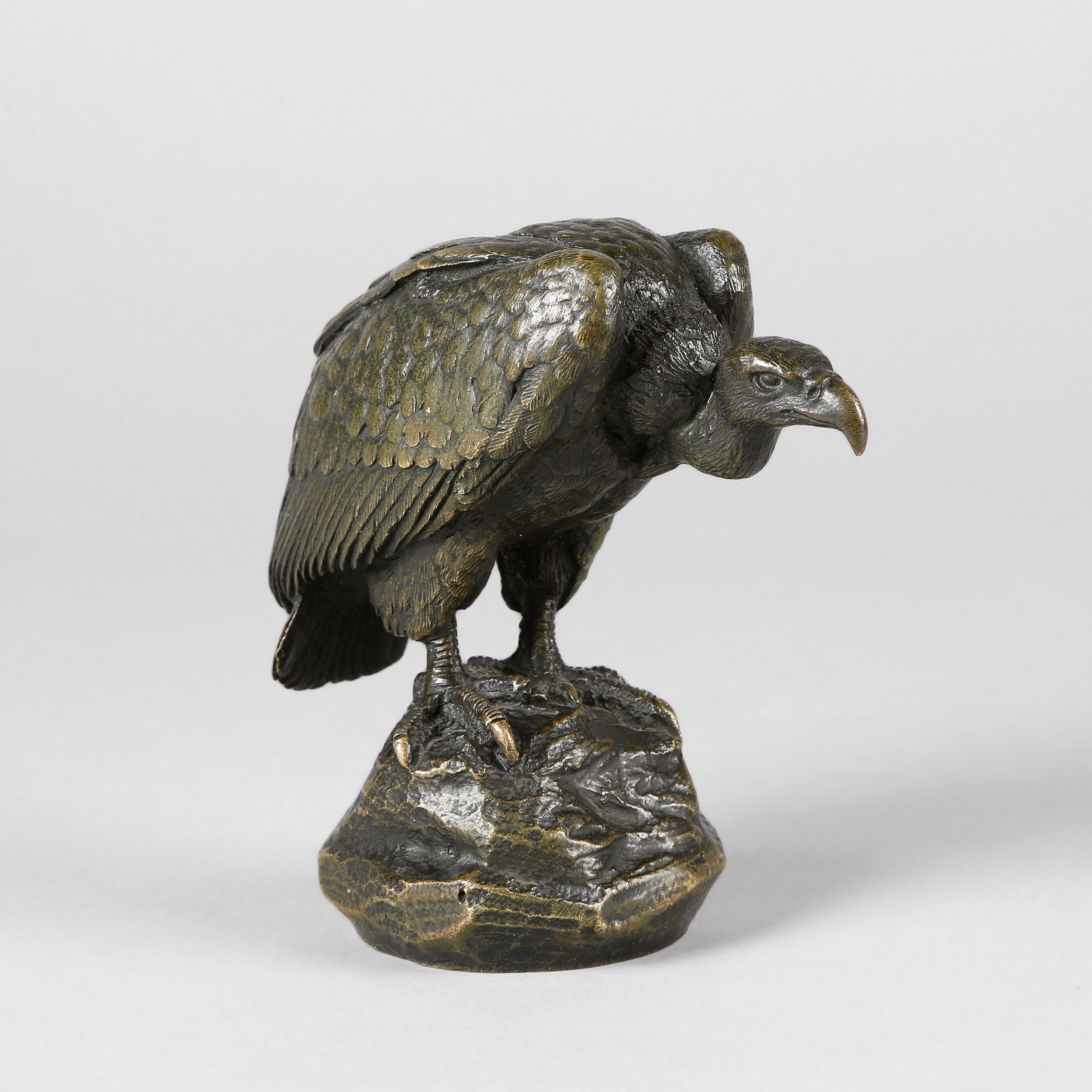 Alfred Barye. Bronze vulture - Expertissim