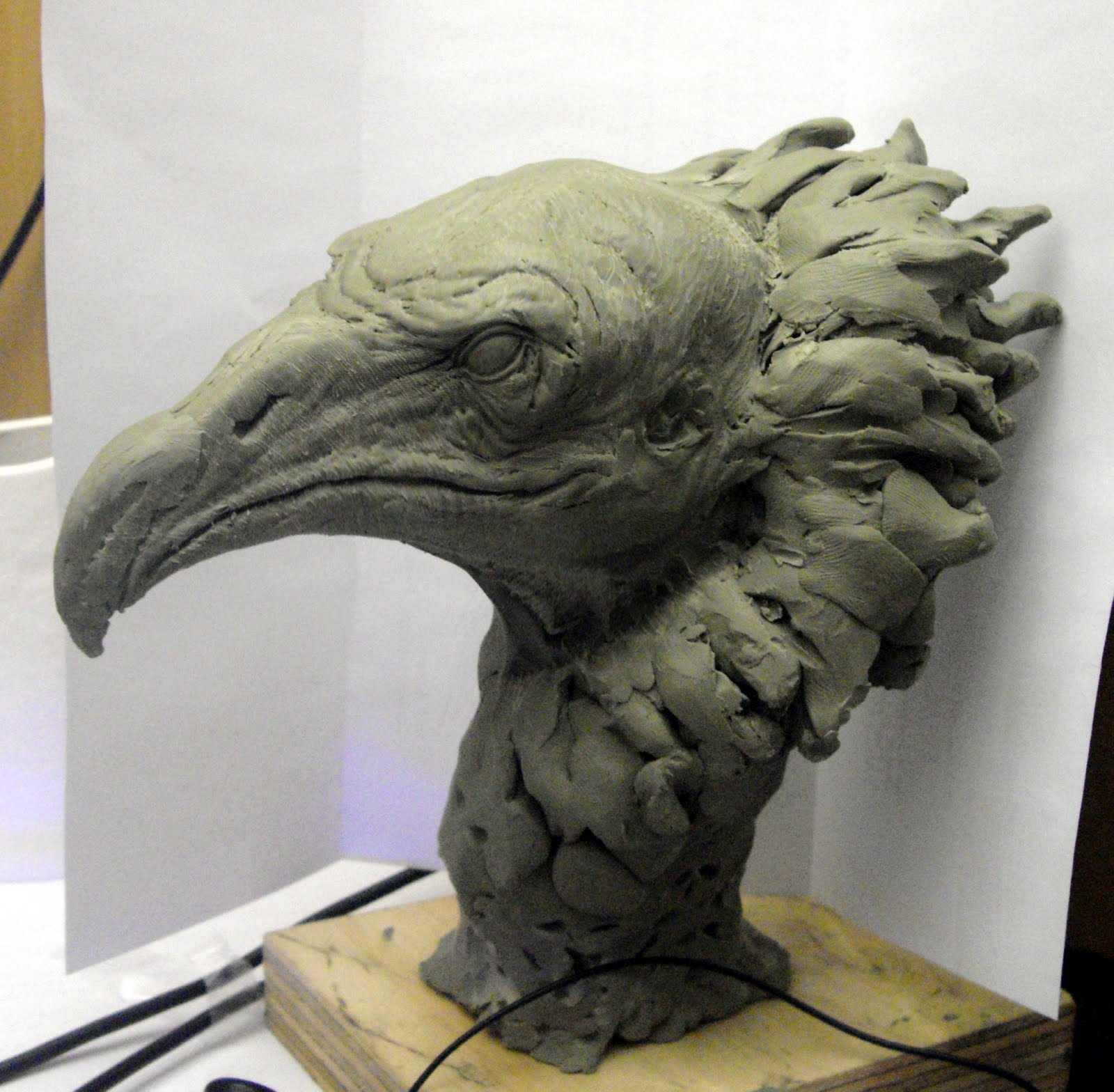 Aris Kolokontes art.: Vulture head WIP.