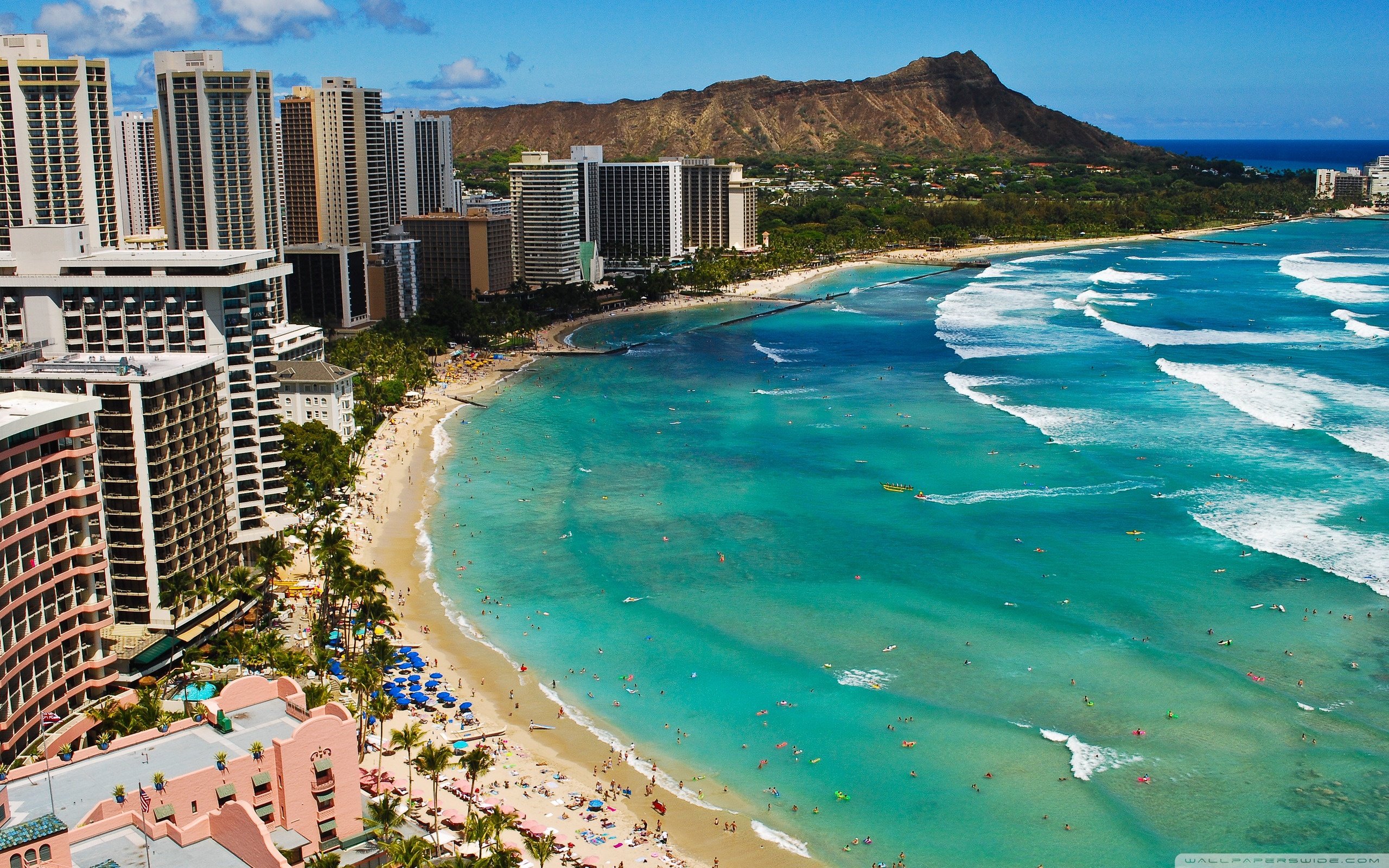 Waikiki Beach ❤ 4K HD Desktop Wallpaper for 4K Ultra HD TV • Dual ...