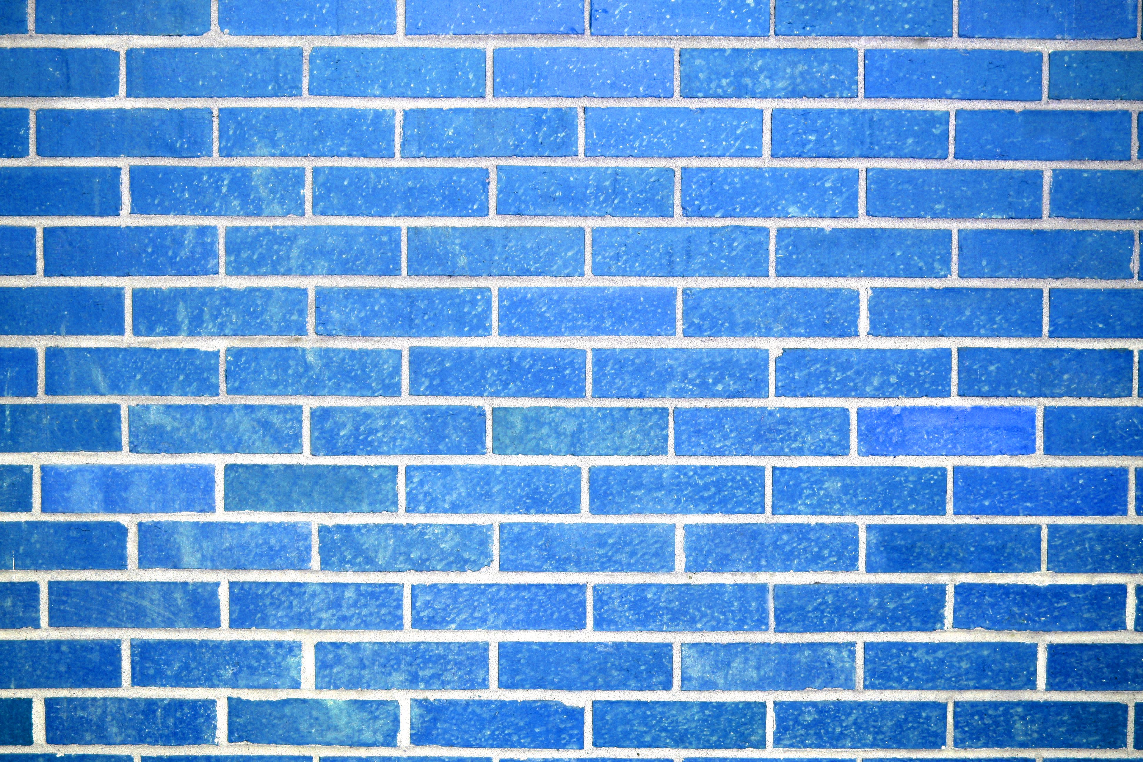 Sky Blue Brick Wall Texture Picture | Free Photograph | Photos ...