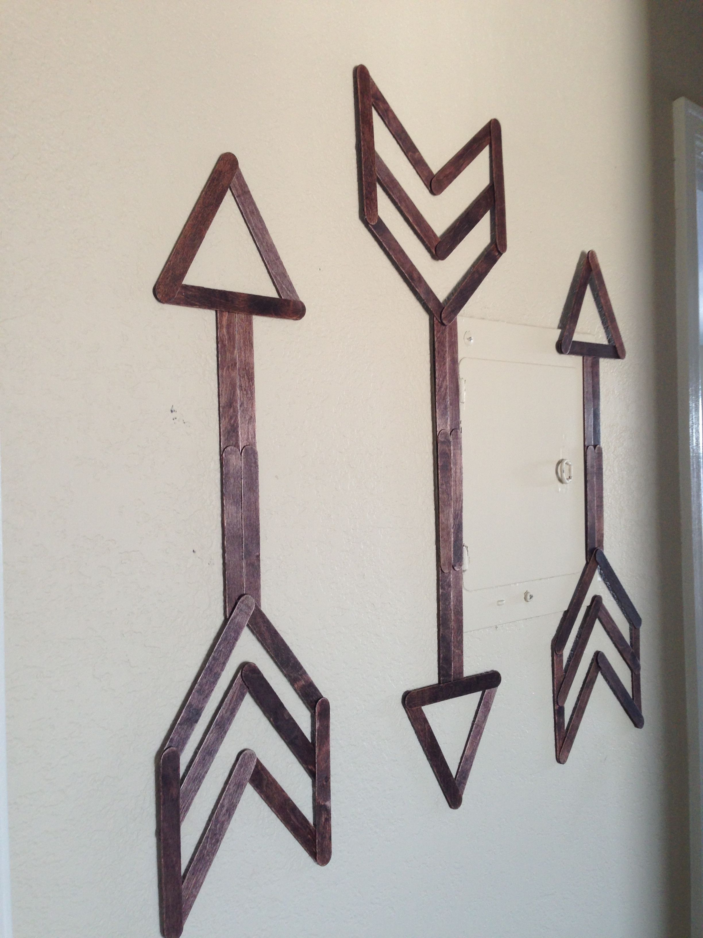 Popsicle Stick Wall Art | Walls, Craft and Stick crafts