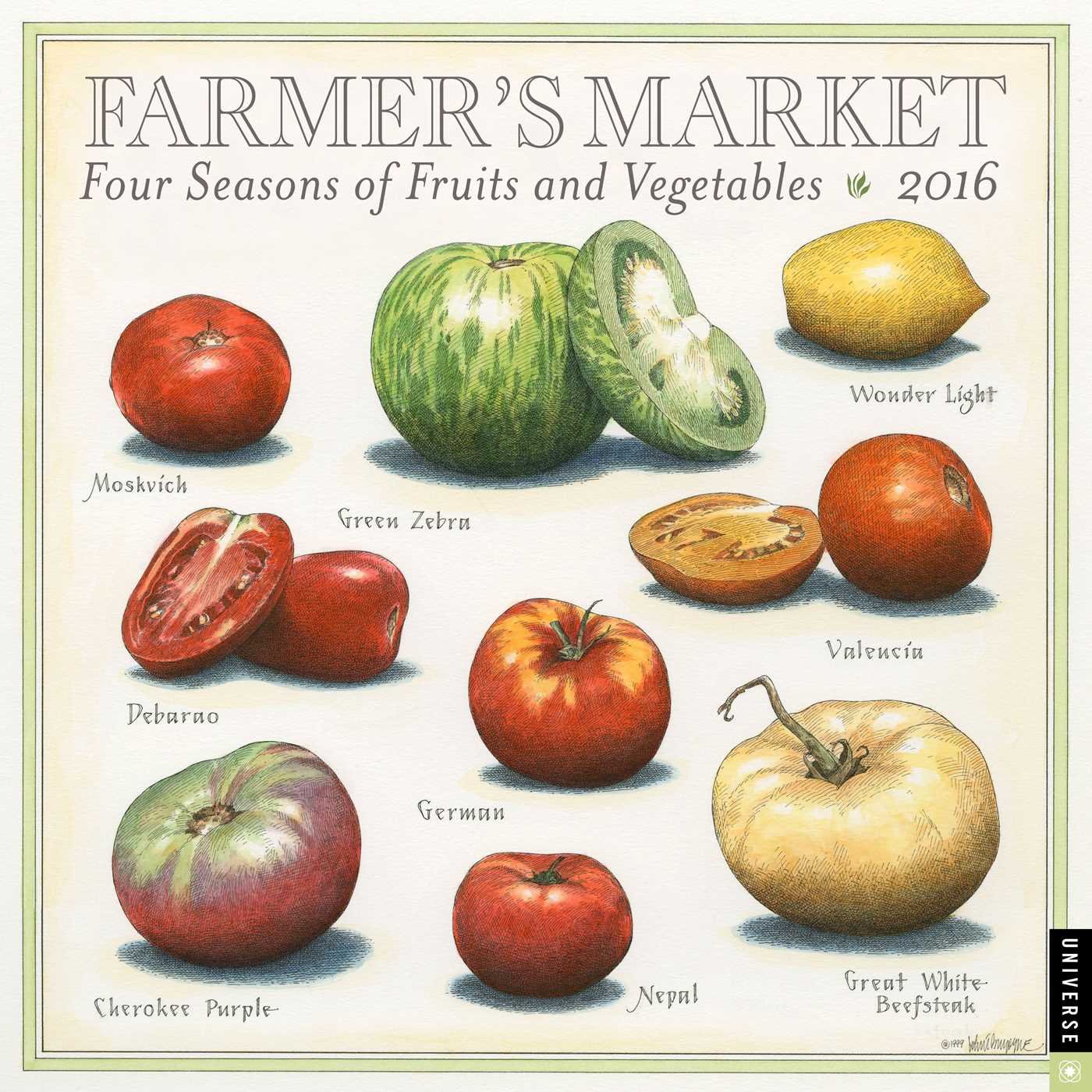 Farmer's Market 2016 Wall Calendar: Four Seasons of Fruits and ...