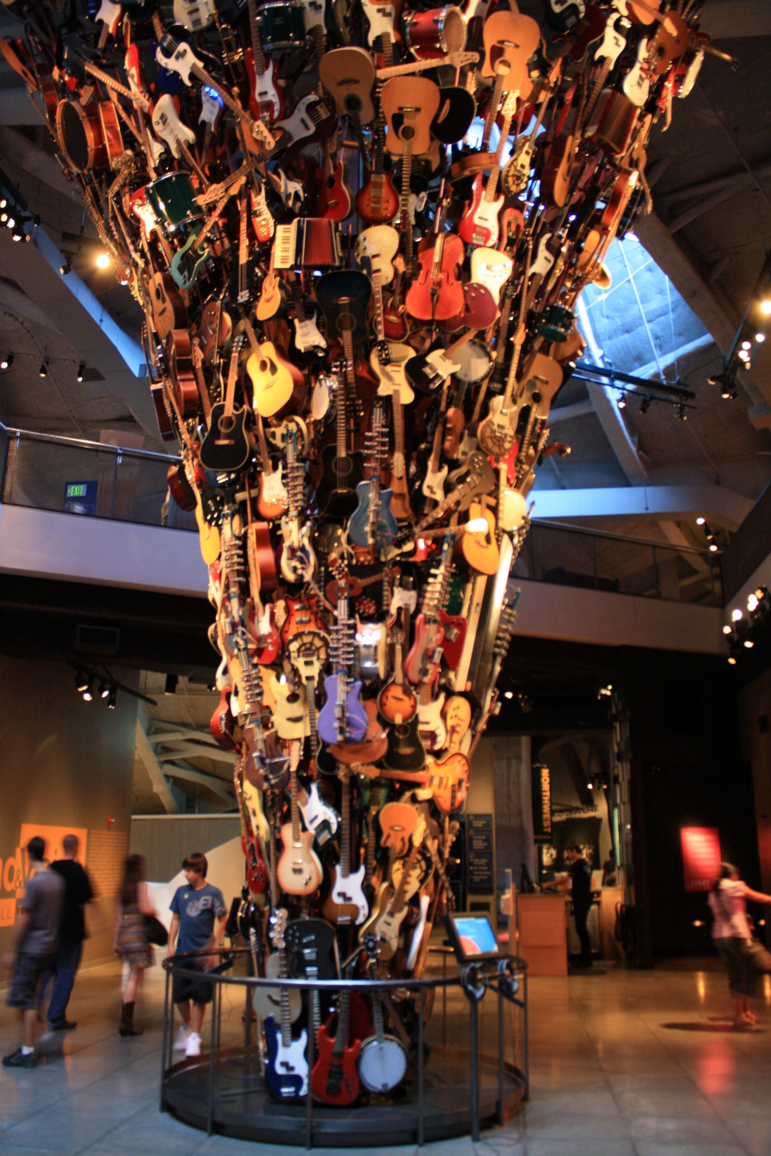 Wall of Guitars -- EMP, Experience Music Project Museum -- Seattle ...
