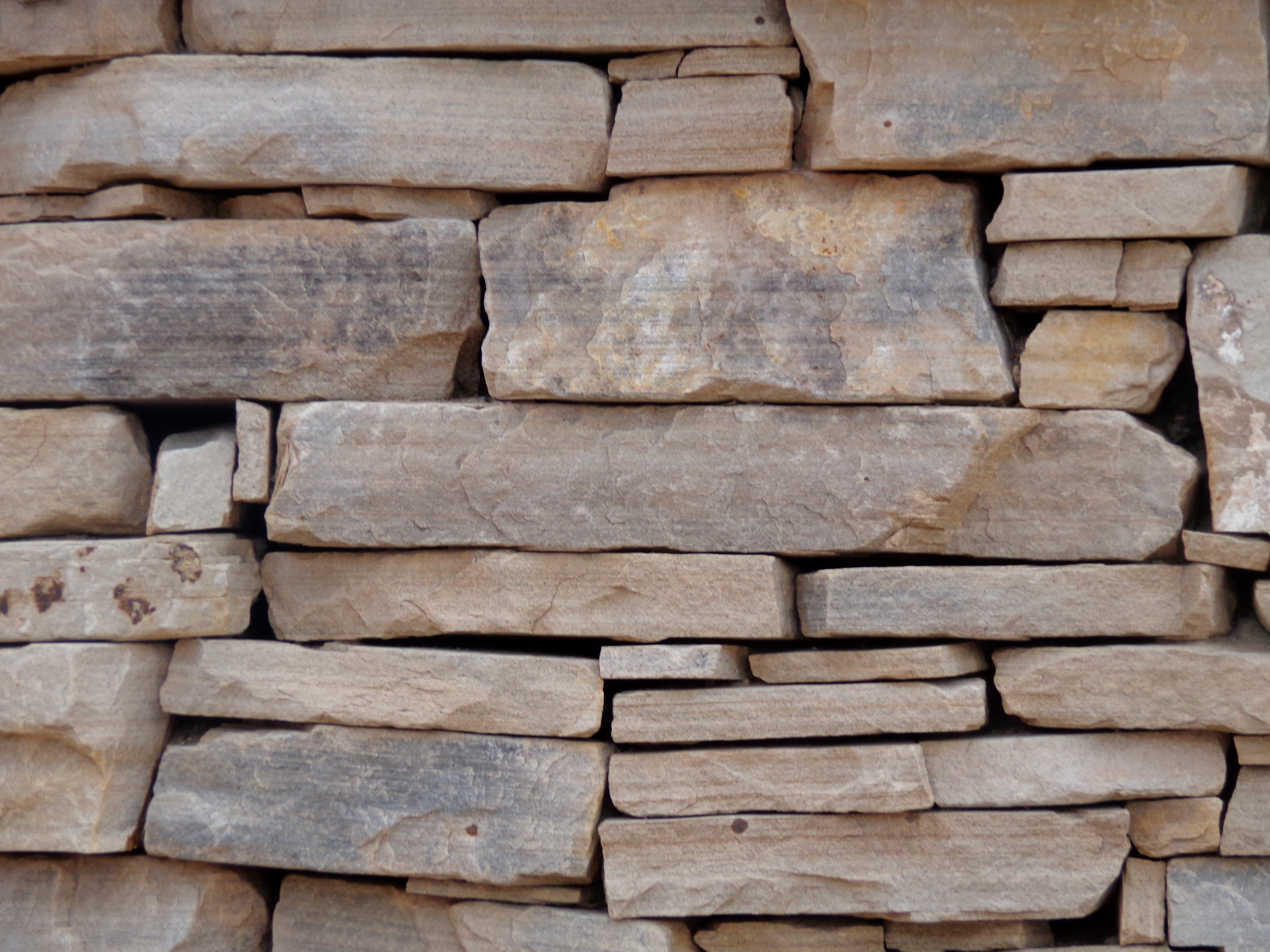 Sandstone Rock Wall without Mortar Texture Picture | Free Photograph ...