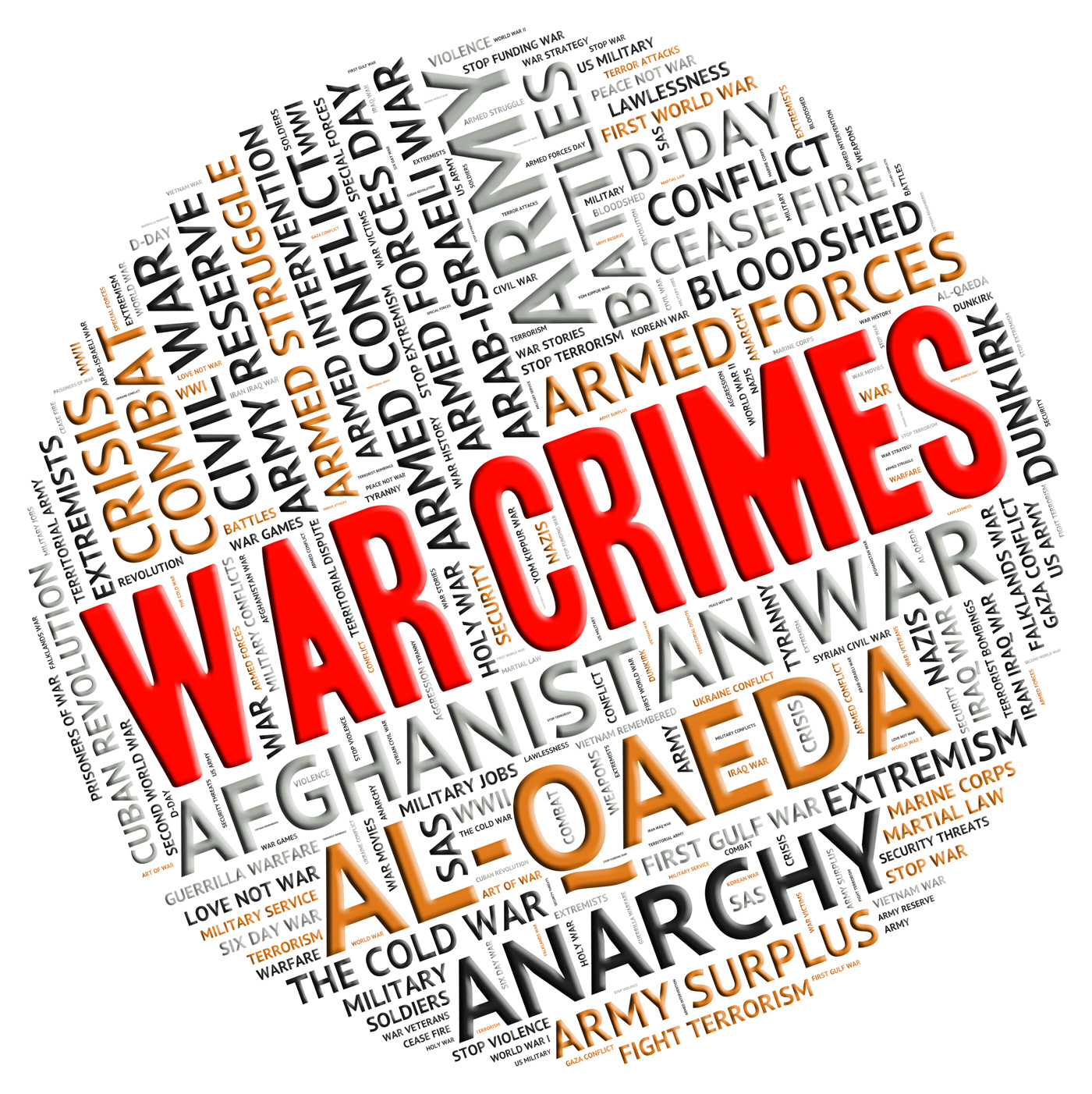 War crimes indicates military action and clash photo