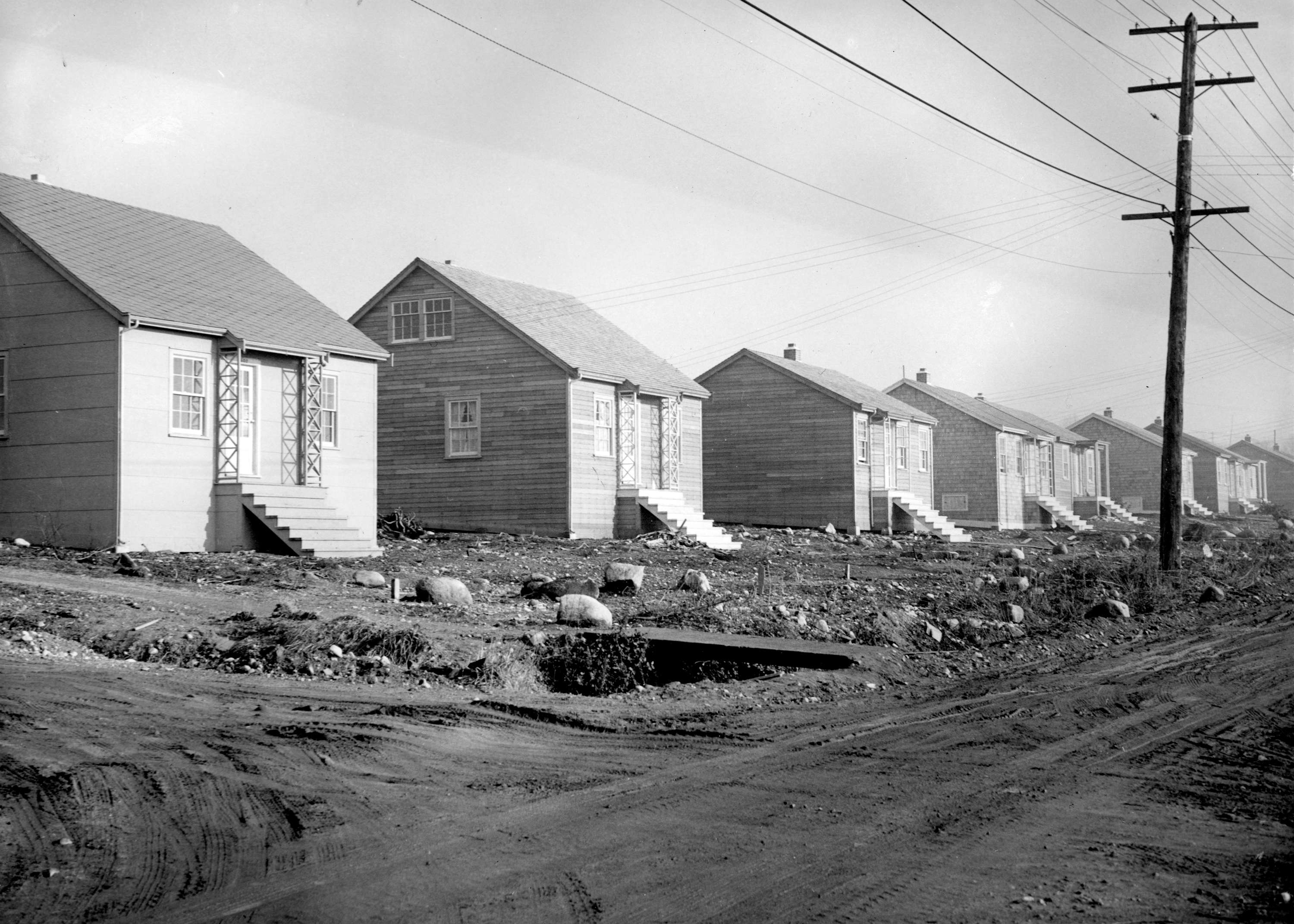 Wartime Housing cottages in North Vancouver - City of Vancouver Archives