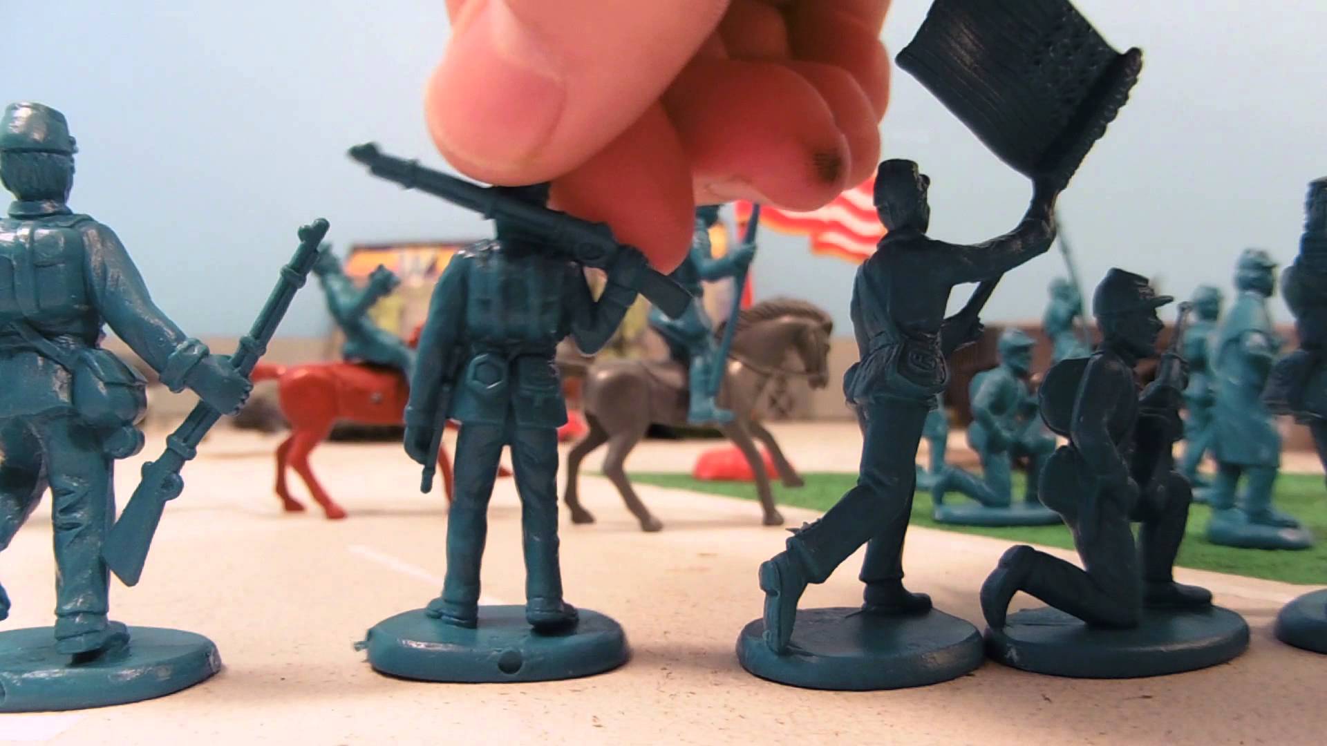 American Civil War Army Men Toy Review! - YouTube