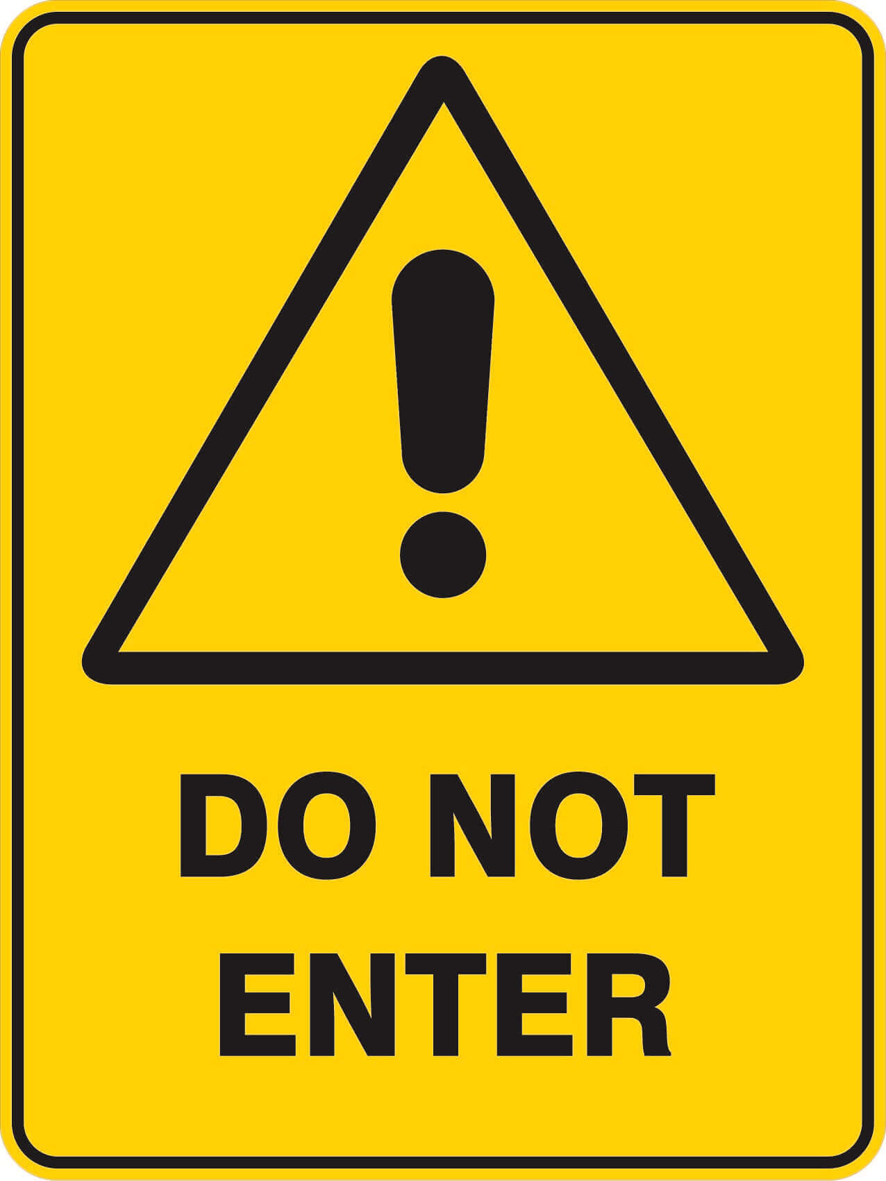 Warning Signs – Do Not Enter – A to Z Store
