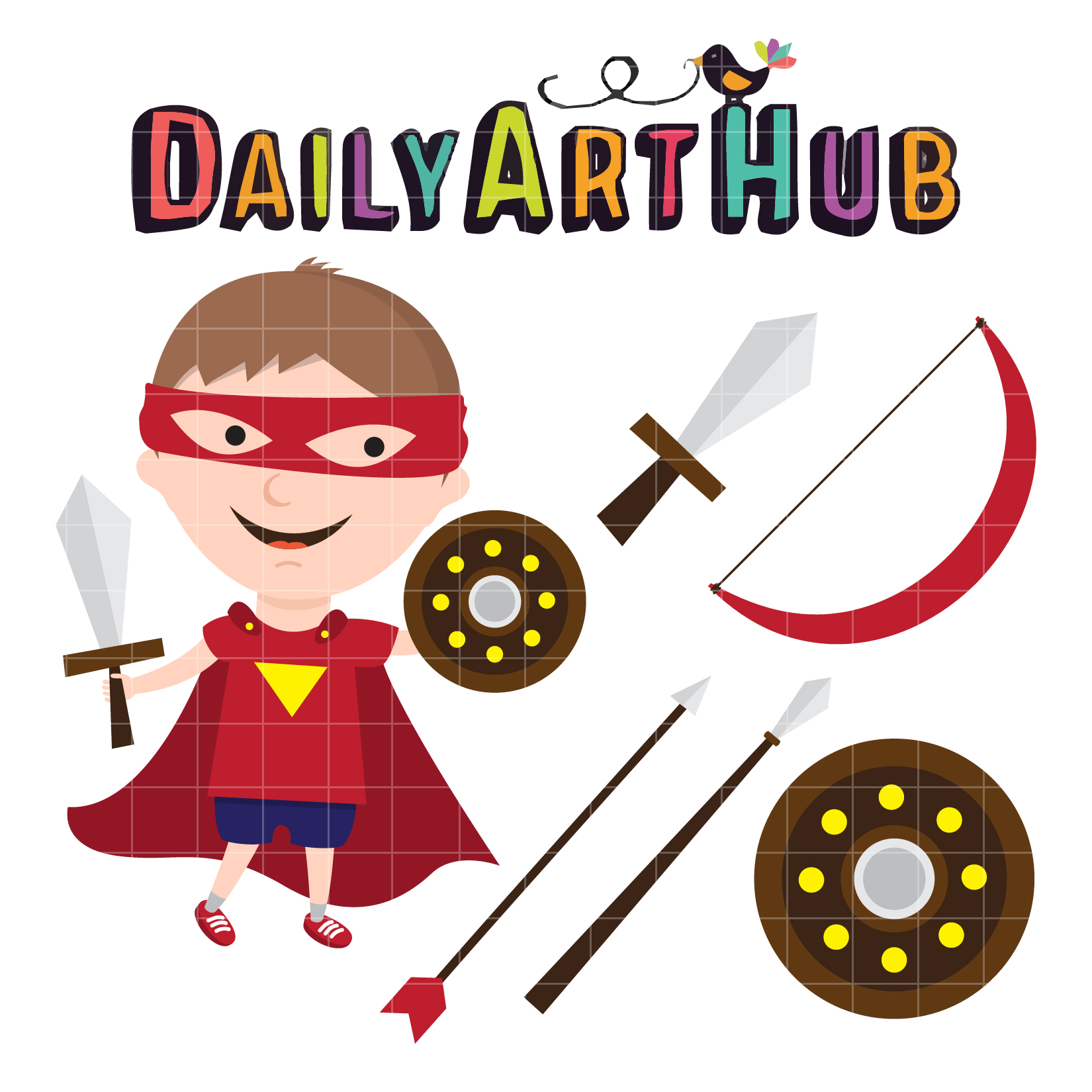 Warrior Kid Clip Art Set – Daily Art Hub – Free Clip Art Everyday