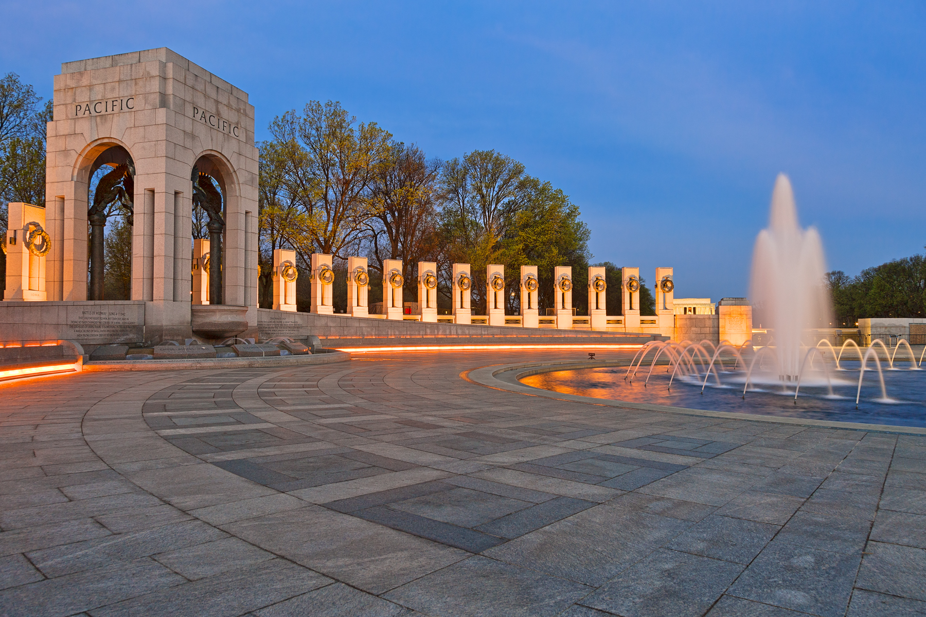 Washington dc world war ii memorial - hd photo