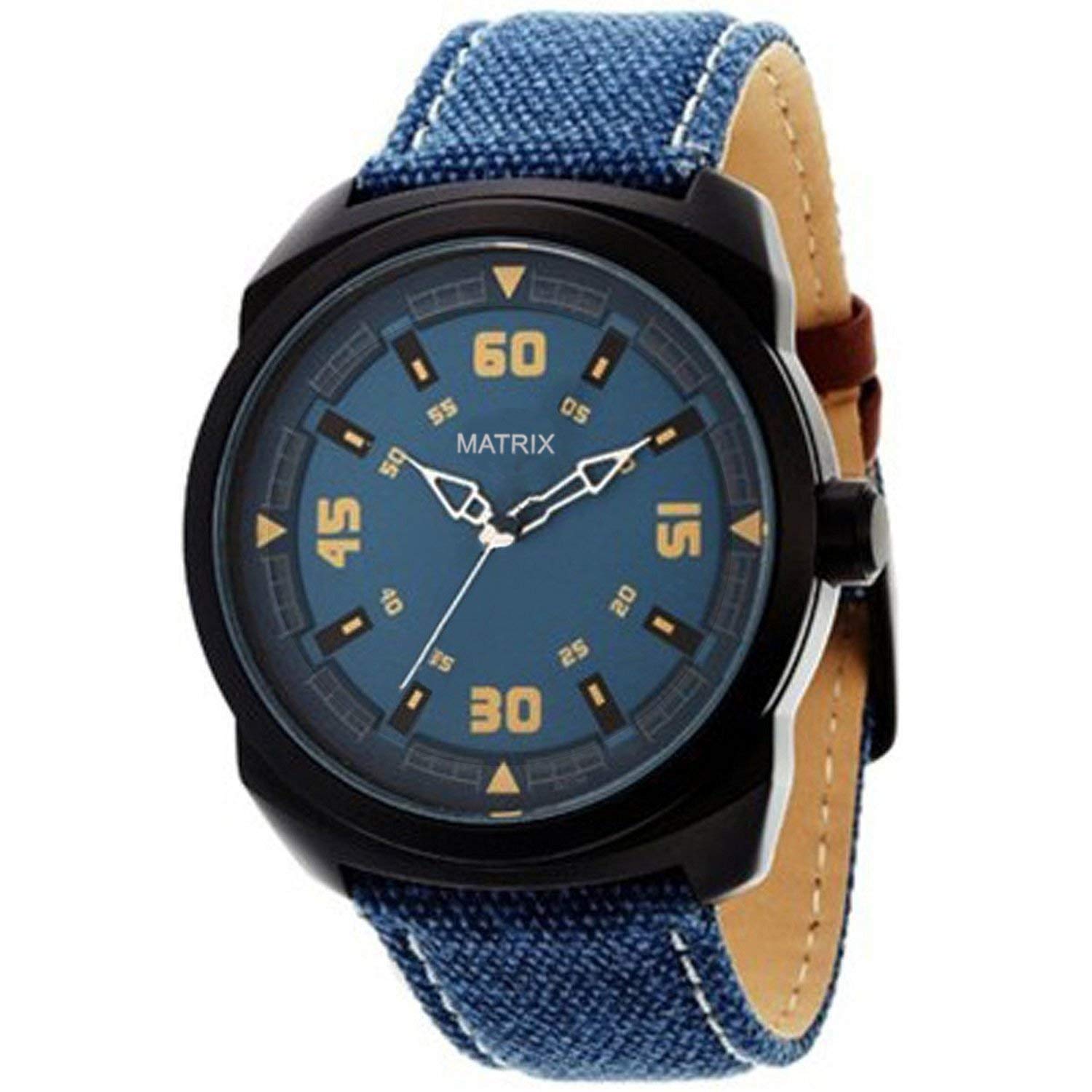 Buy Matrix Explorer Blue Dial & Leather Strap Analog Wrist Watch For ...