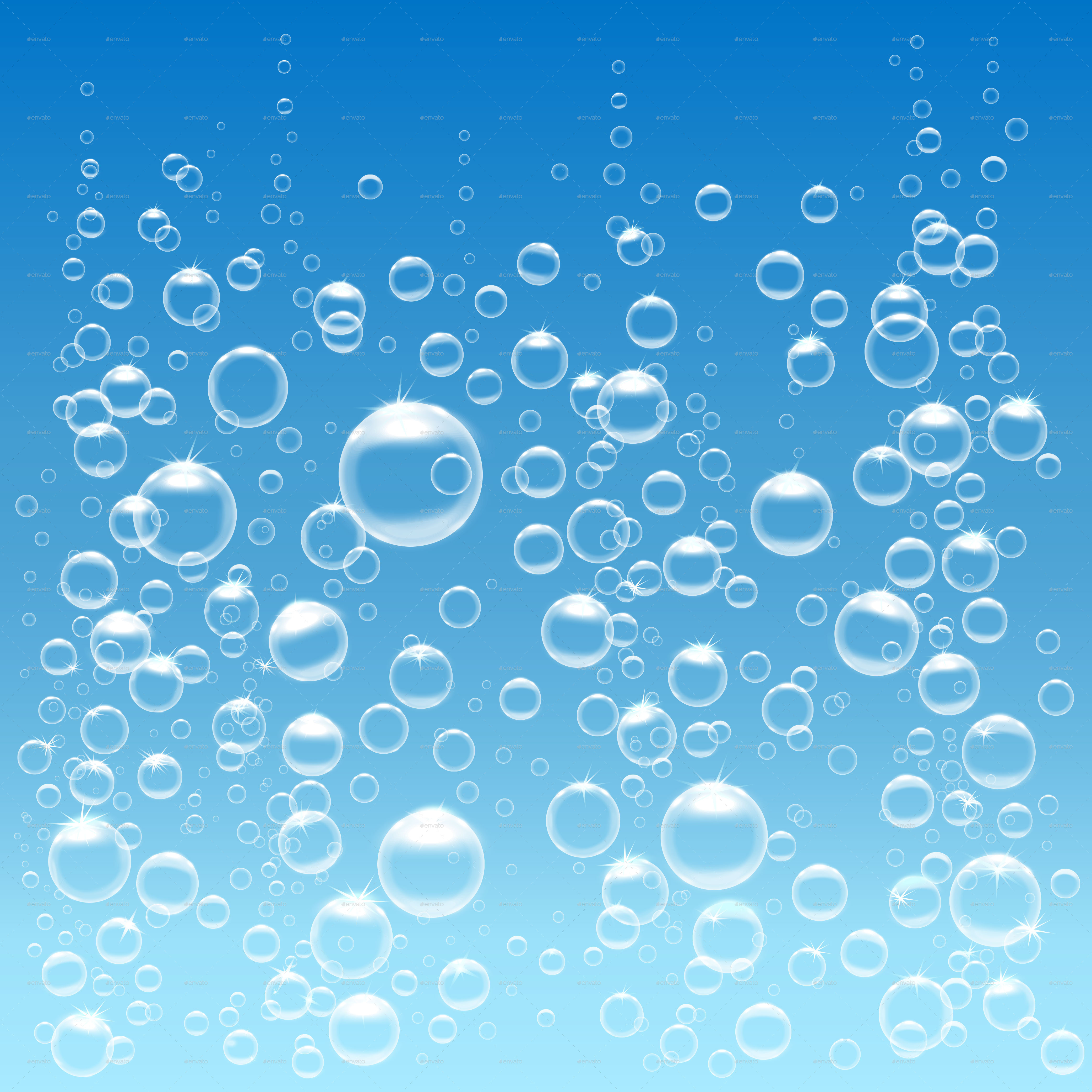 Isolated Bubbles Under Water by yayasya | GraphicRiver