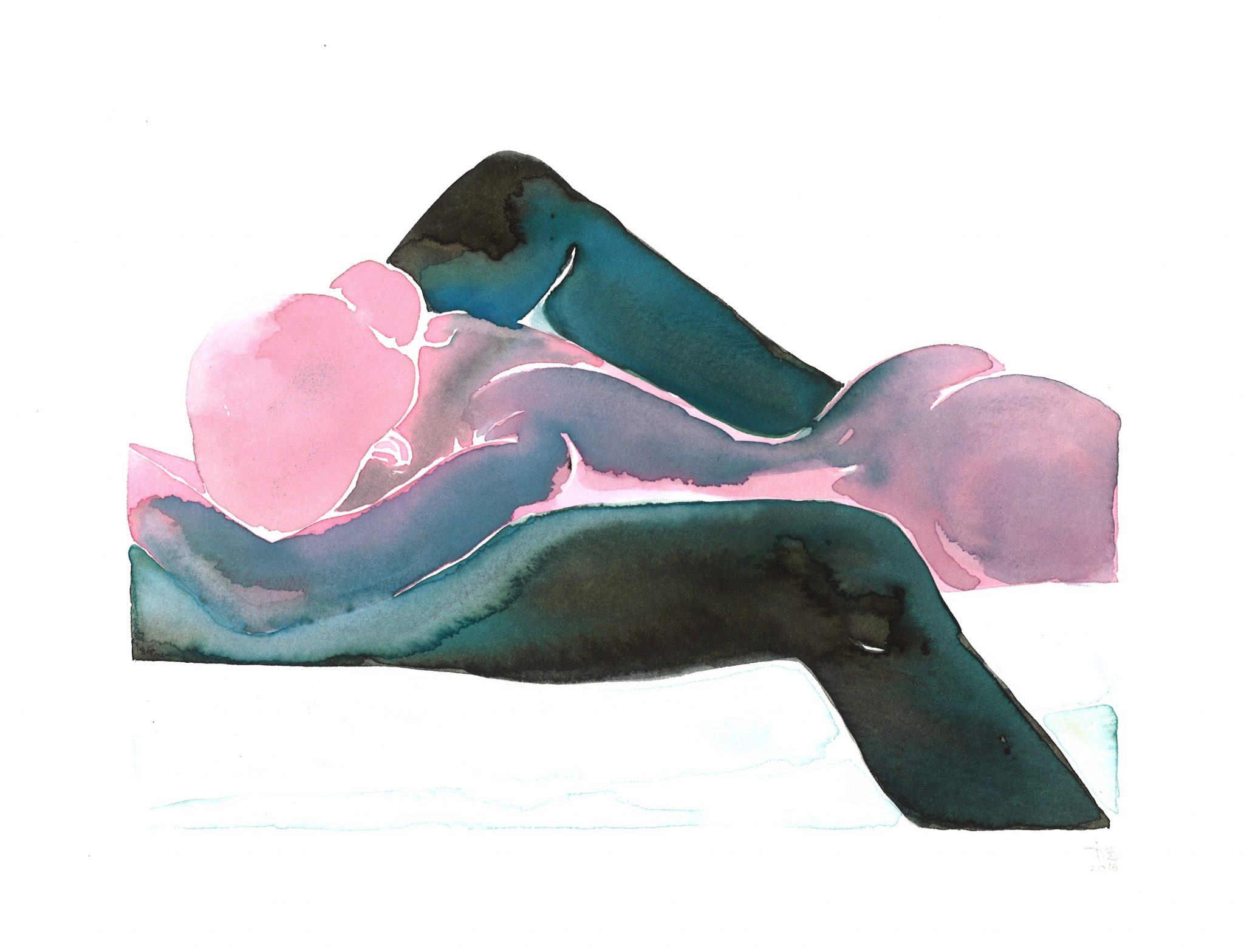 Make Love - Watercolor Series nr. 19 — tinamariaelena