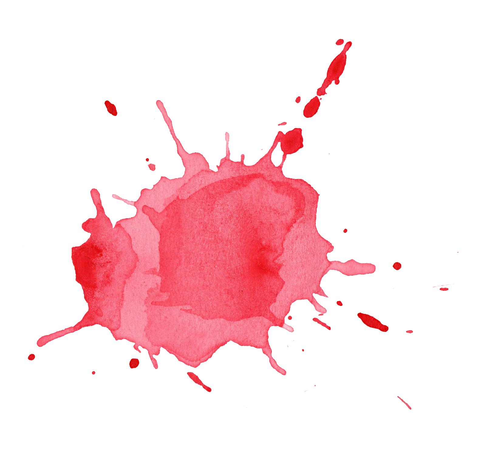 6 Red Watercolor Splatter (PNG Transparent) | OnlyGFX.com