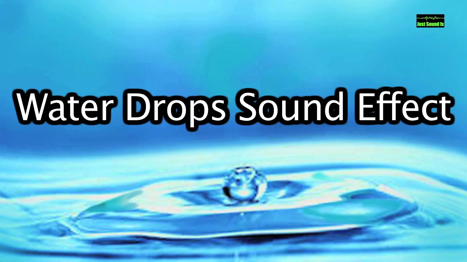 Water Drops Sound Effect - YouTube
