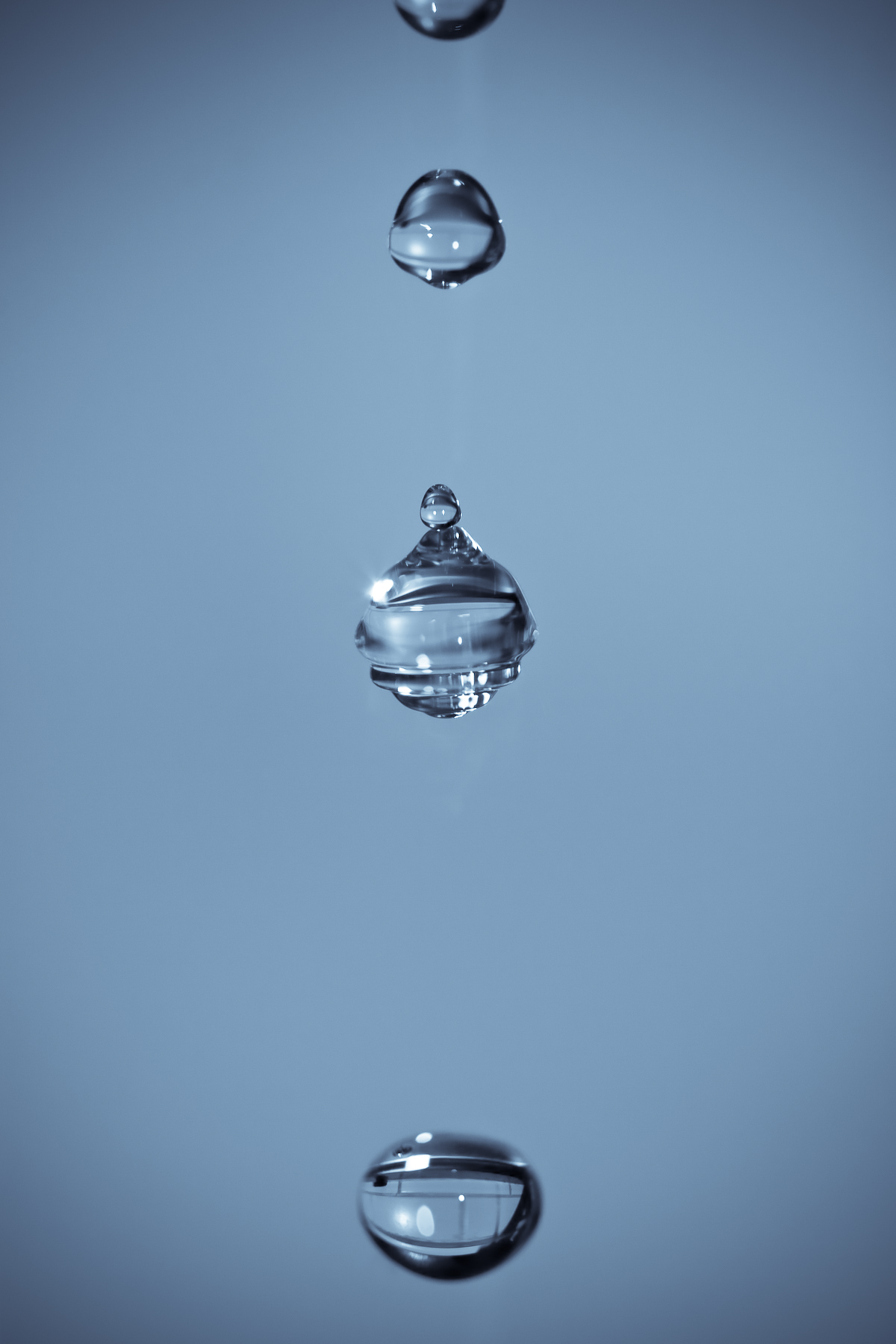Water drops, Abstract, Aqua, Blue, Calm, HQ Photo