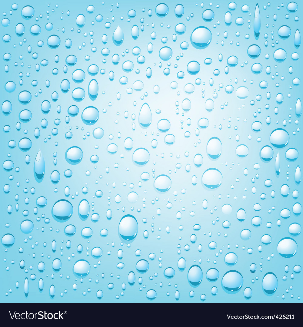 Water drops background Royalty Free Vector Image