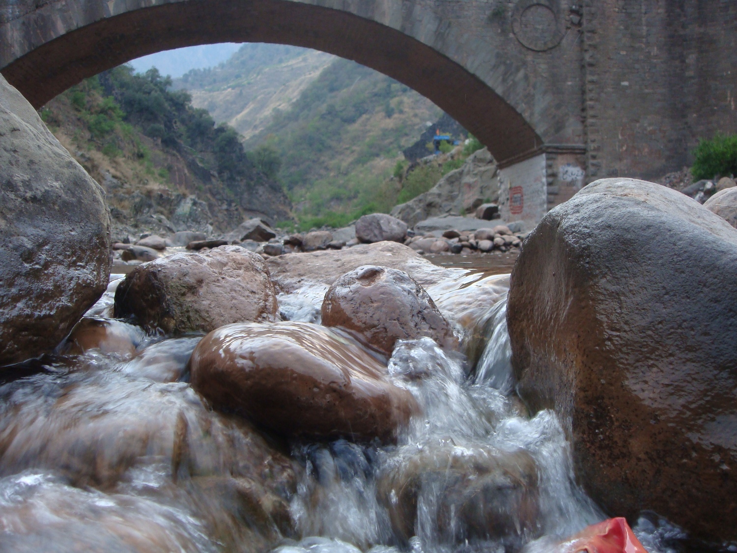 Free Photo Water Fall Bridge Flow Hills Free Download Jooinn