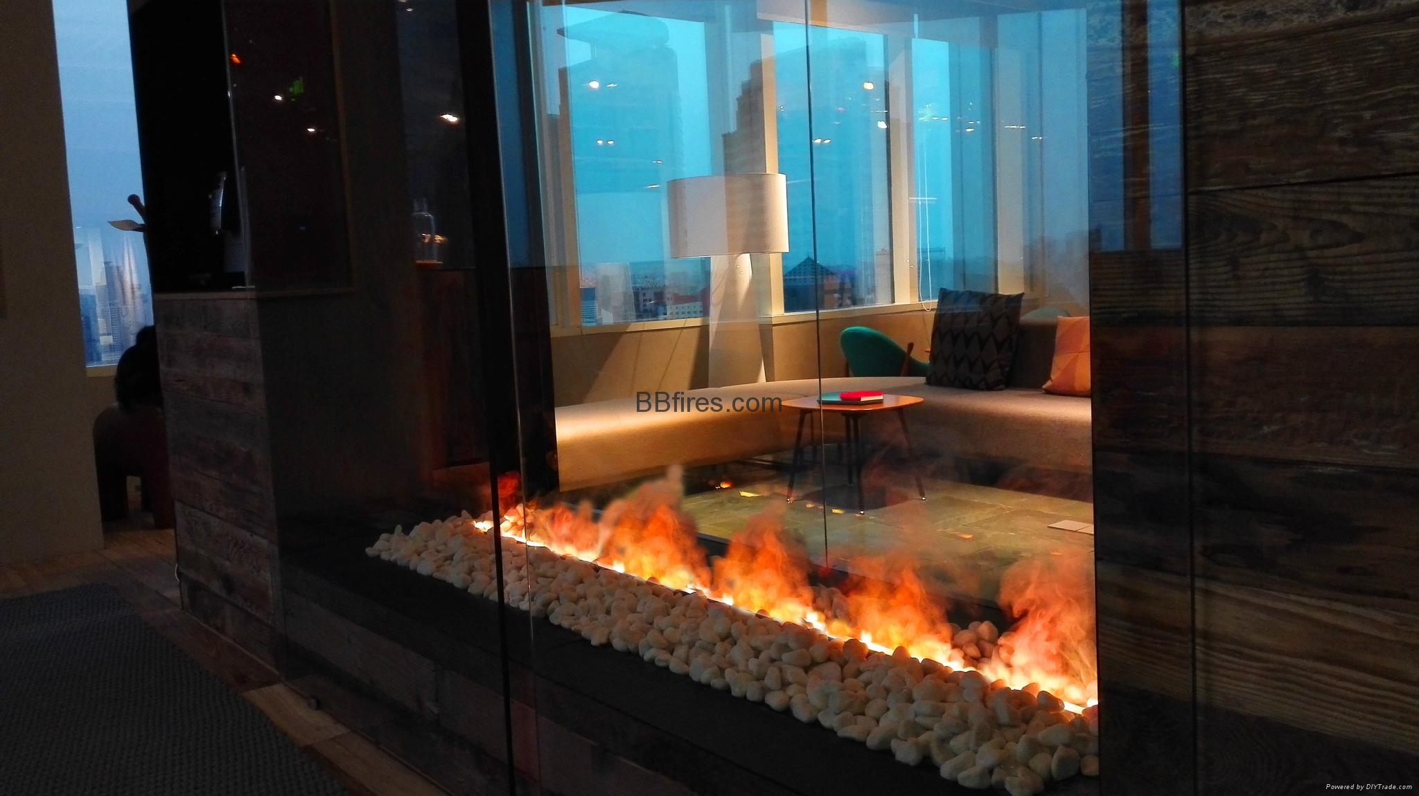 3D Water Vapour Electric Fireplace -Haworth Shanghai Showroom - 3D ...