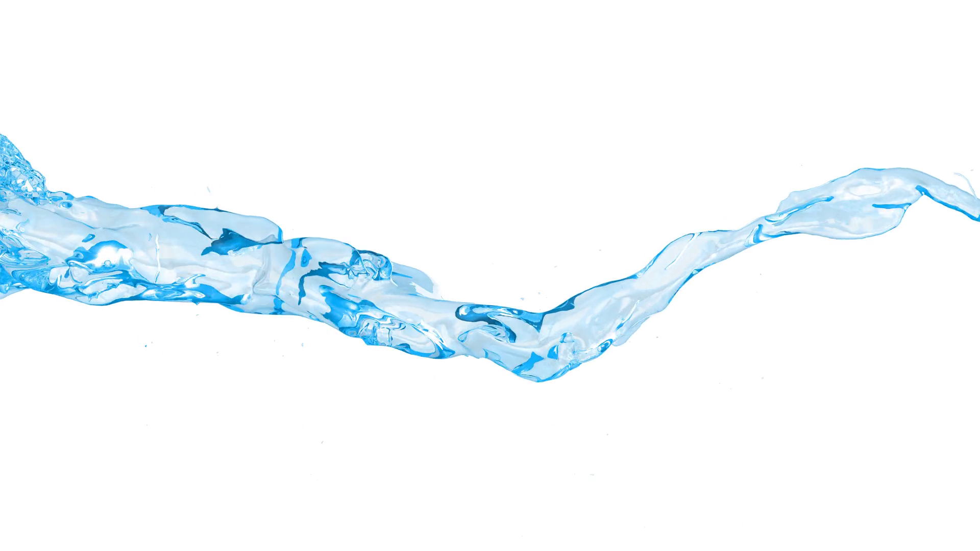 3D animation of a blue water flow with alpha channel Motion ...