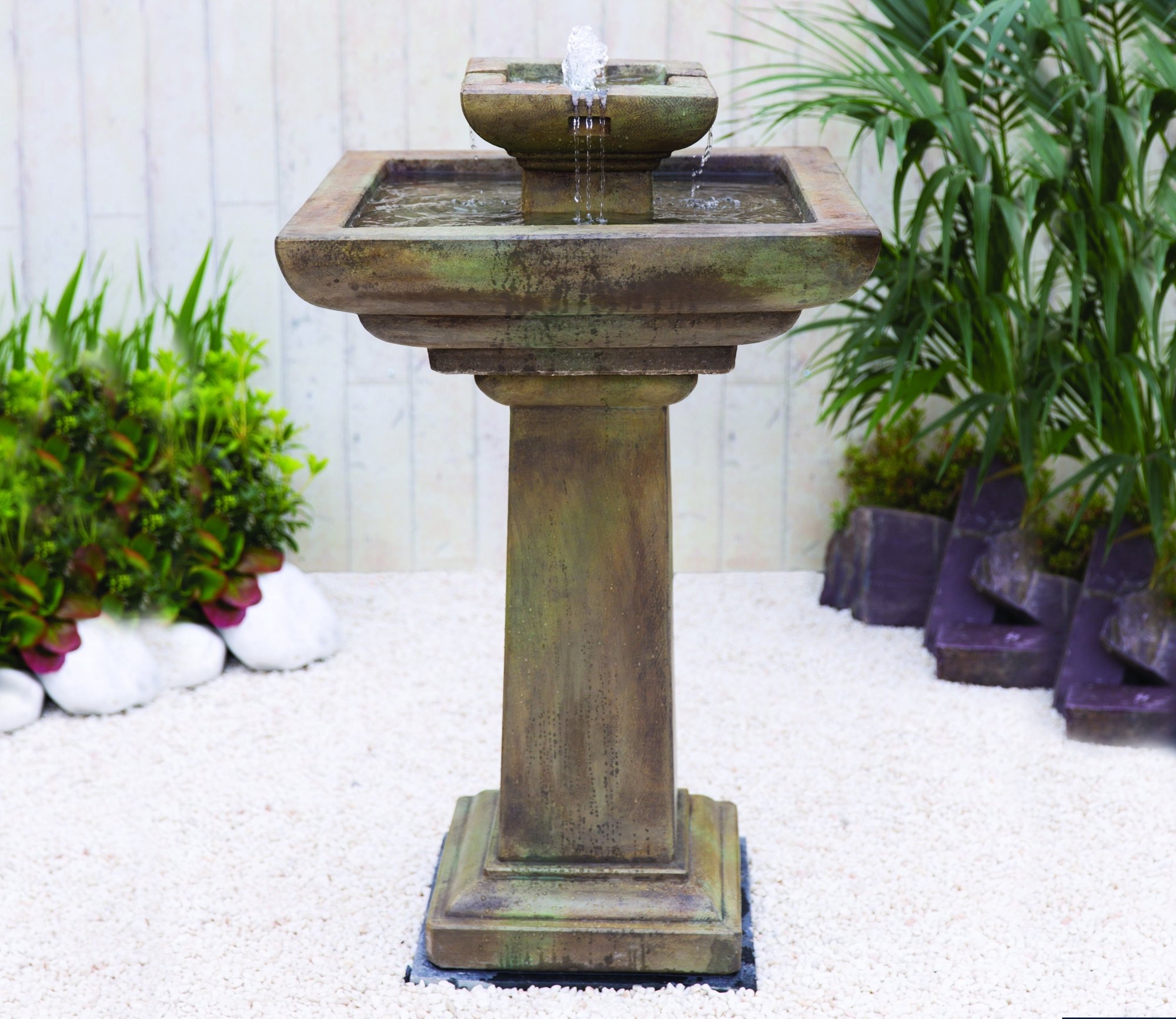 Falling Water Fountain - GardenSite.co.uk