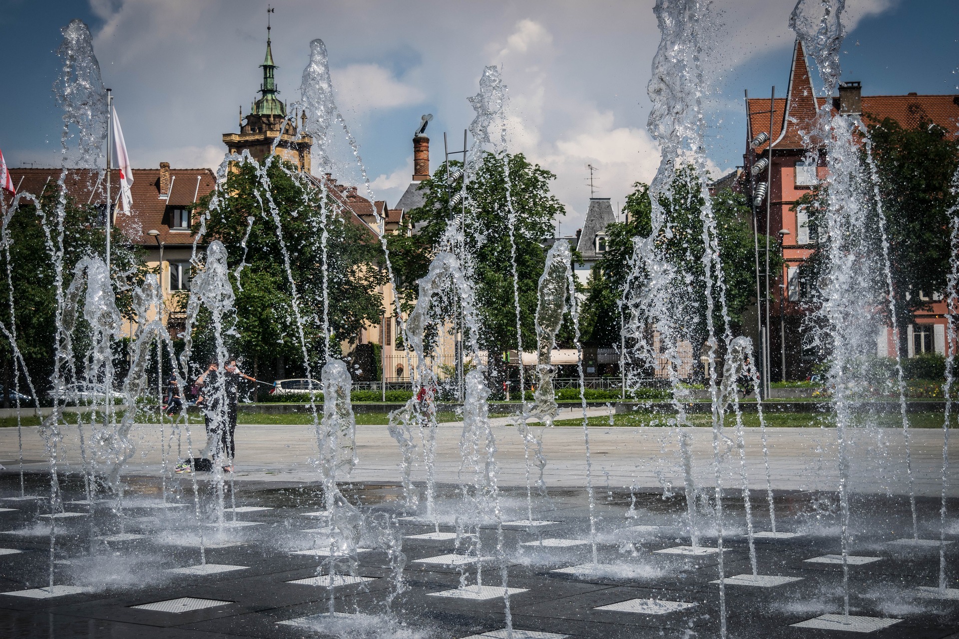 Water Fountain, Architecture, City, Construction, Flow, HQ Photo
