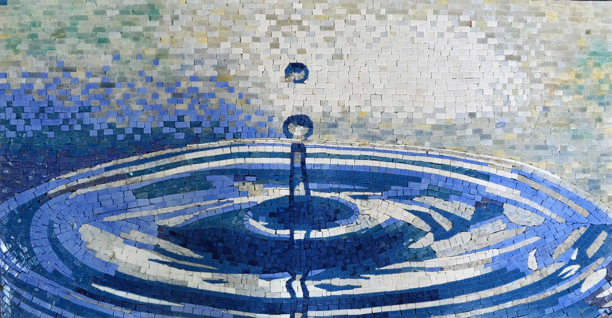 Water drop Ruffle Marble Mosaic | мозаика | Pinterest | Marble ...