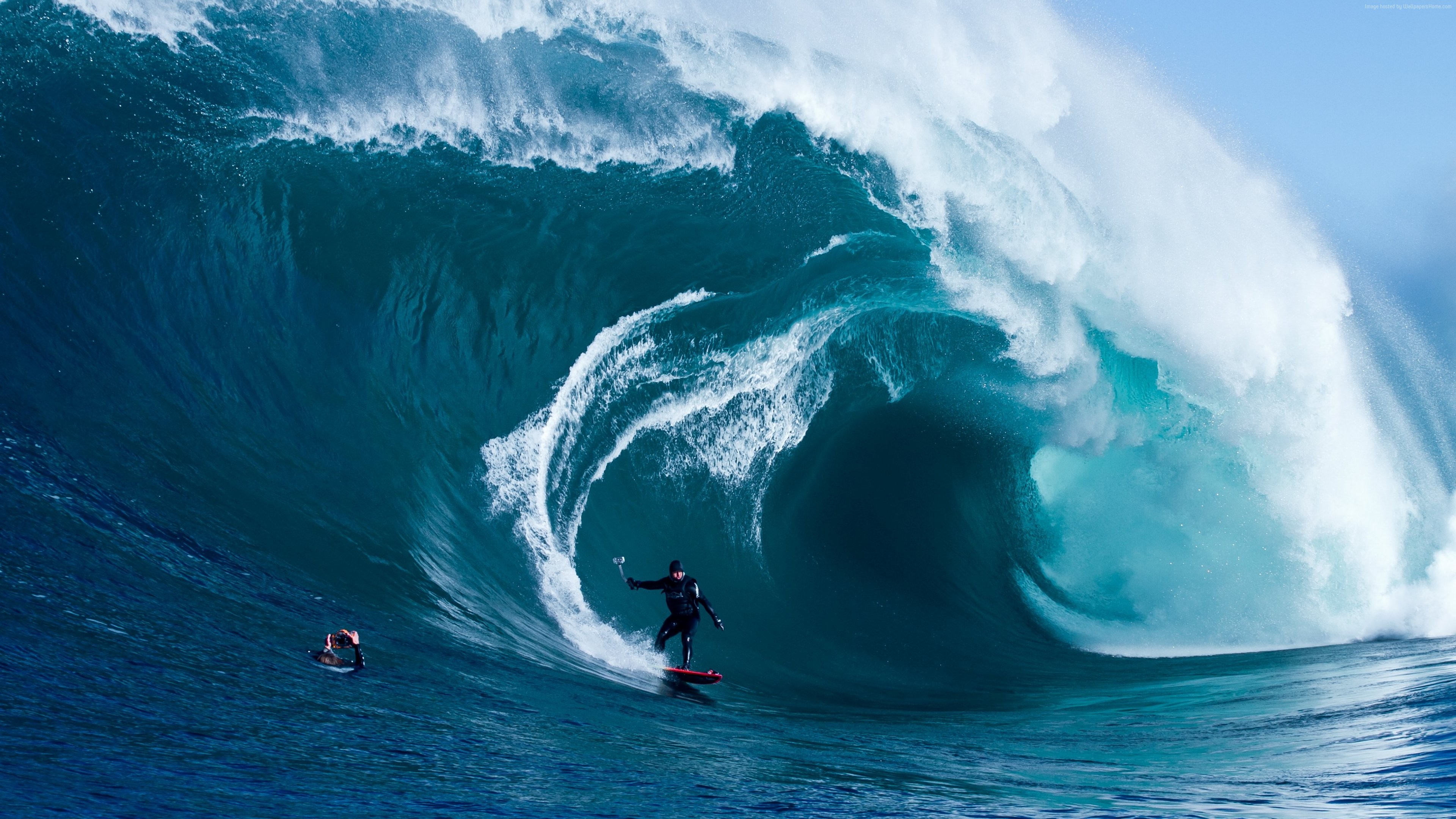 Wallpaper Surfer, 4k, HD wallpaper, storm surfers, ocean, sea, water ...
