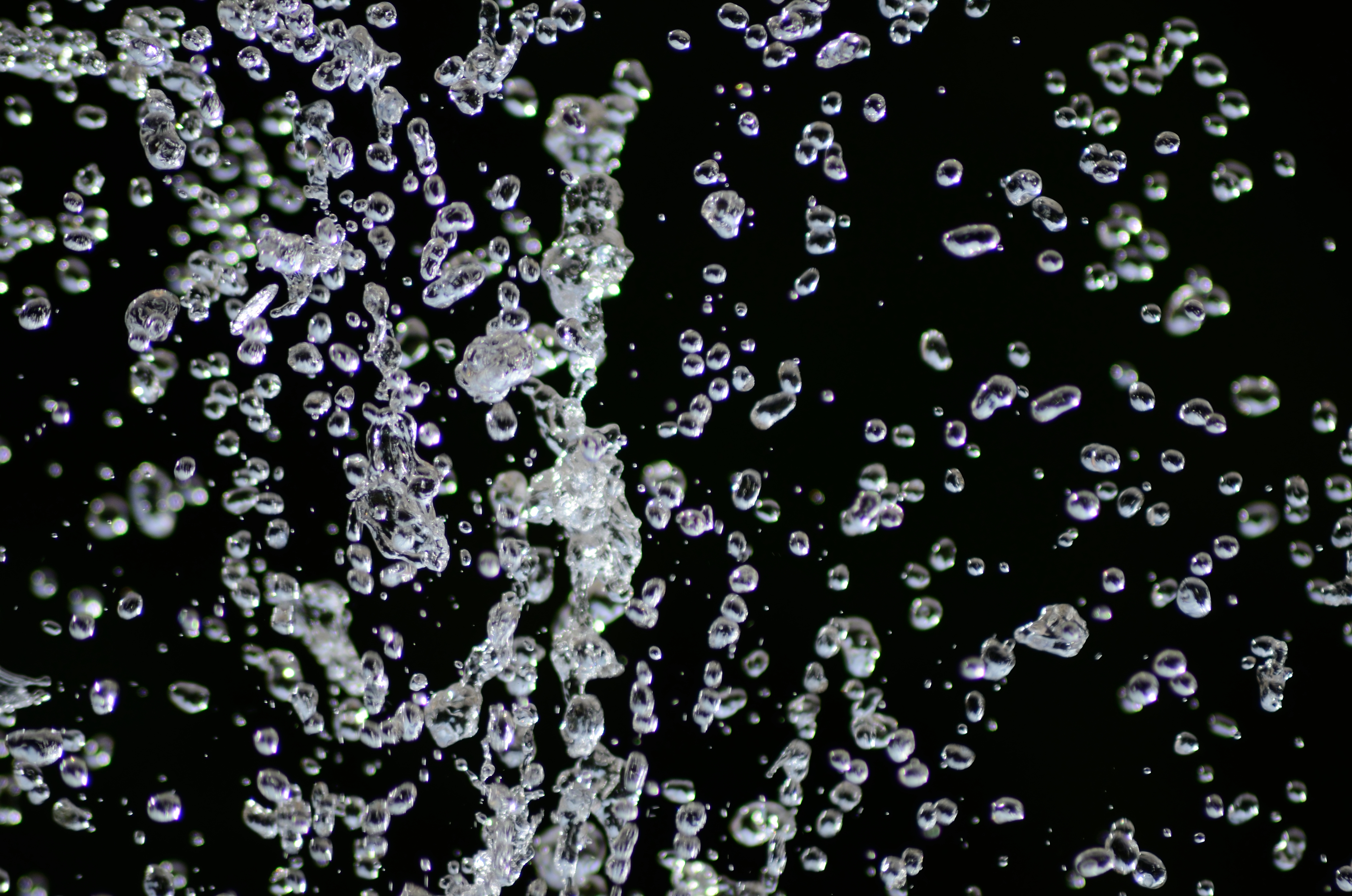 Water Drops against Black Background | gimmeges
