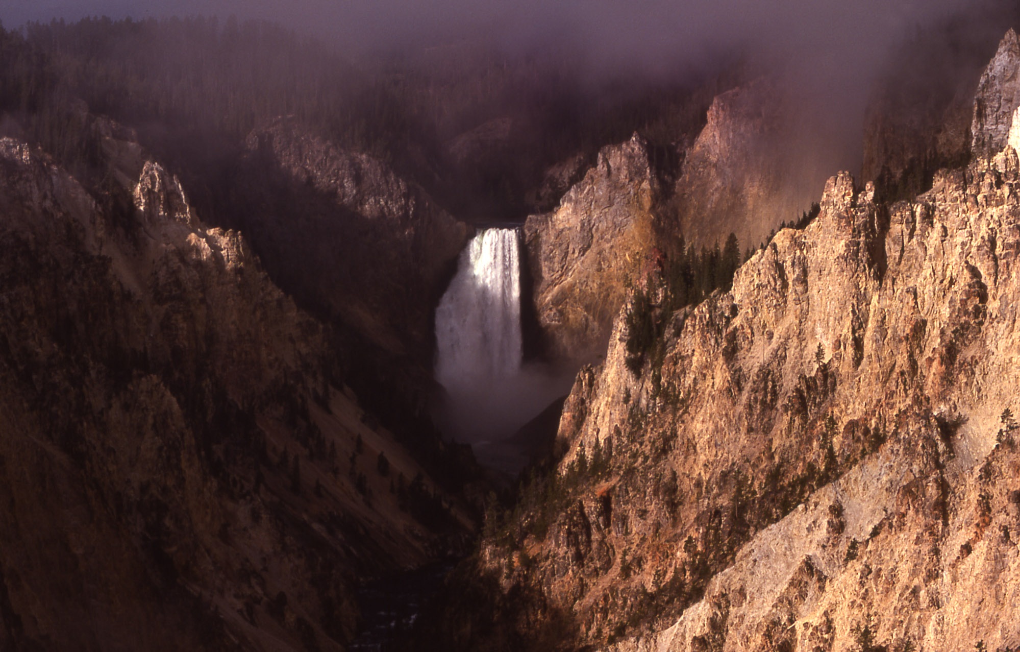 Waterfall, Cliff, Fall, Landscape, Mountain, HQ Photo