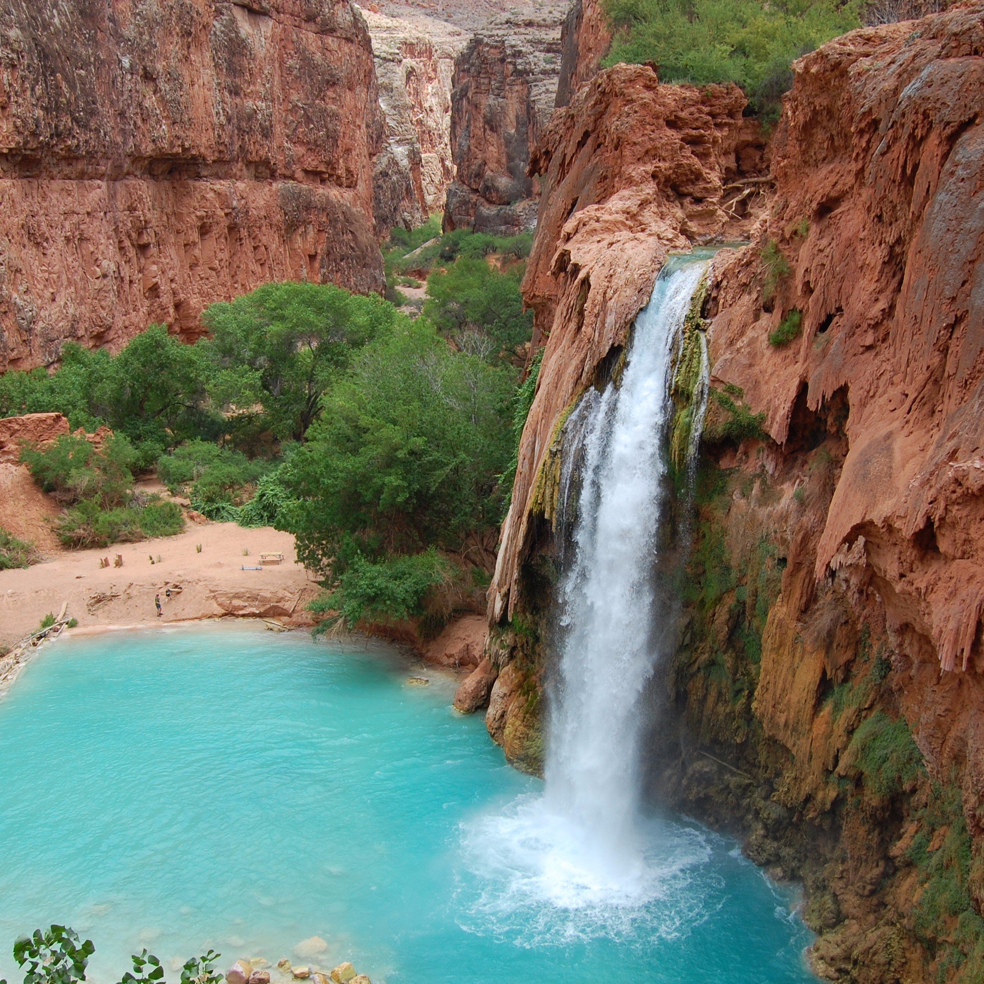 Secret Waterfall in the Grand Canyon | POPSUGAR Smart Living