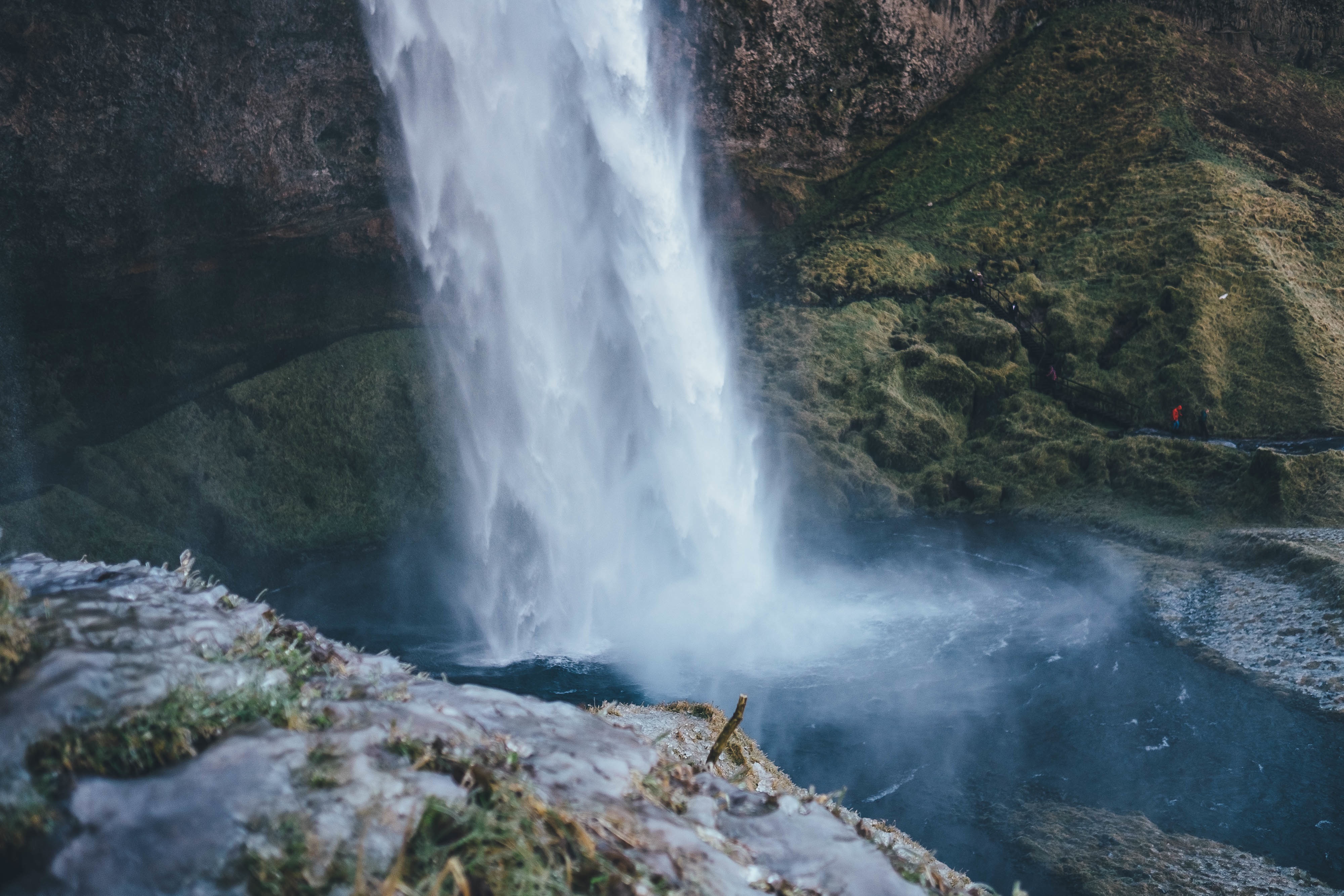 Waterfall, Fall, Iceland, Noise, Speed, HQ Photo
