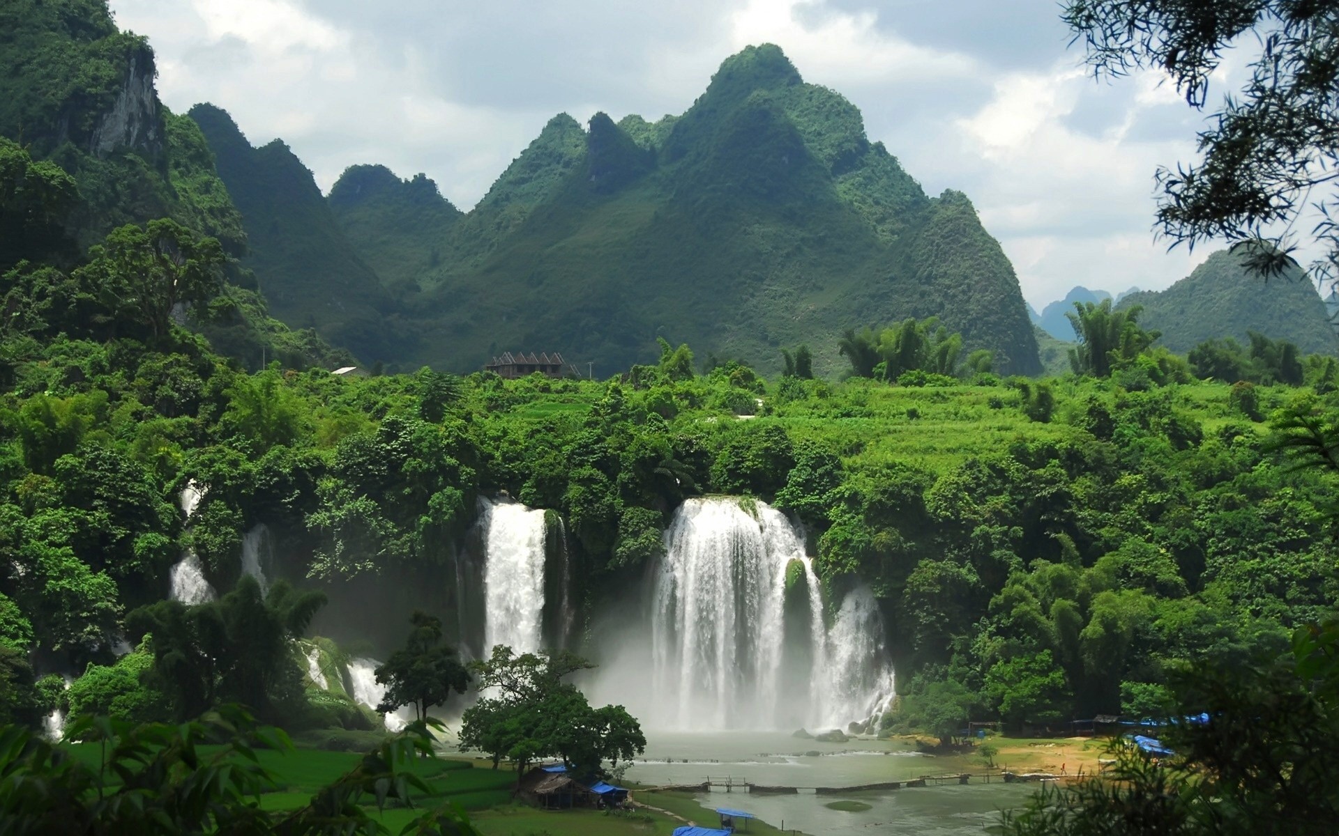 Waterfall: Splendor World Water Waterfalls Trees Nature Free ...