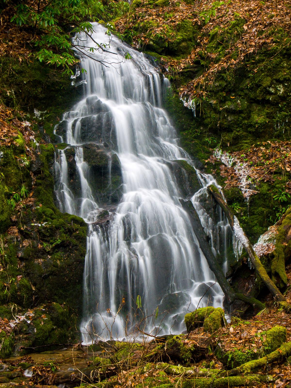 Waterfall Below Sugarloaf Mountain - WNC Waterfalls