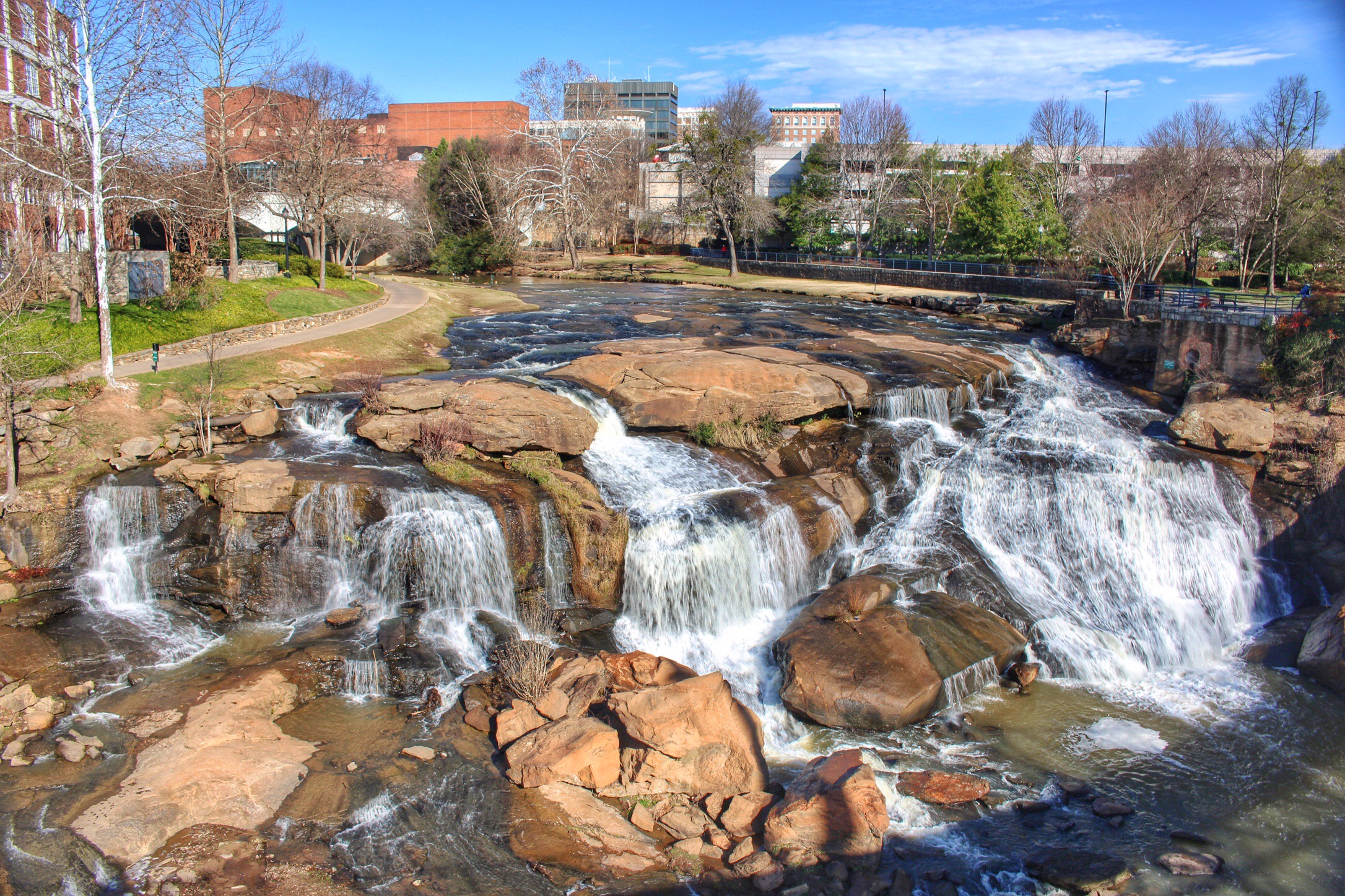 Reedy River Falls – Falls Park – Waterfalls Hiker