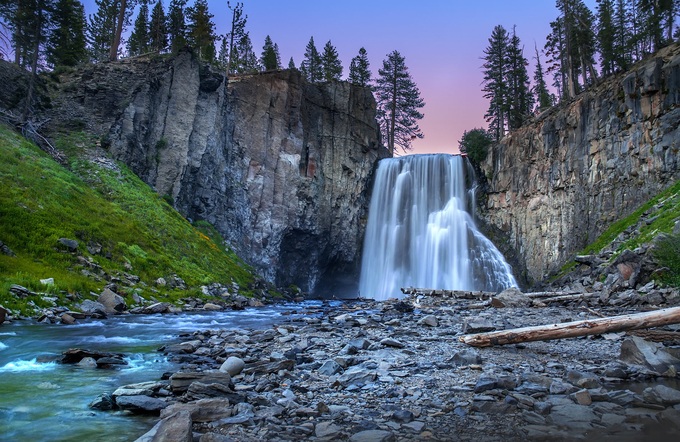 Waterfalls surrounded by gray cliffs during daytime HD wallpaper ...