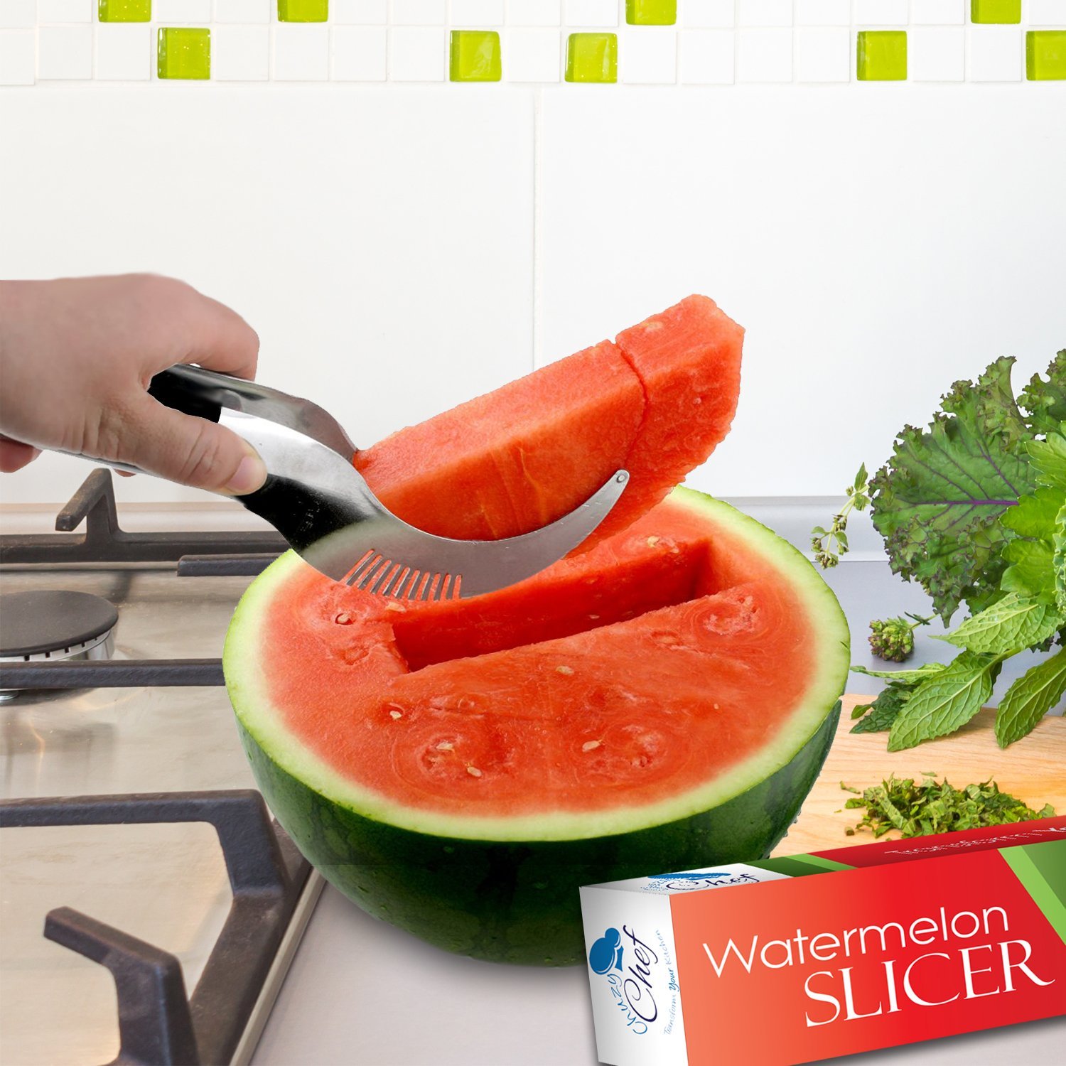 Amazon.com: Watermelon Slicer Cutter Corer & Server - Multipurpose ...