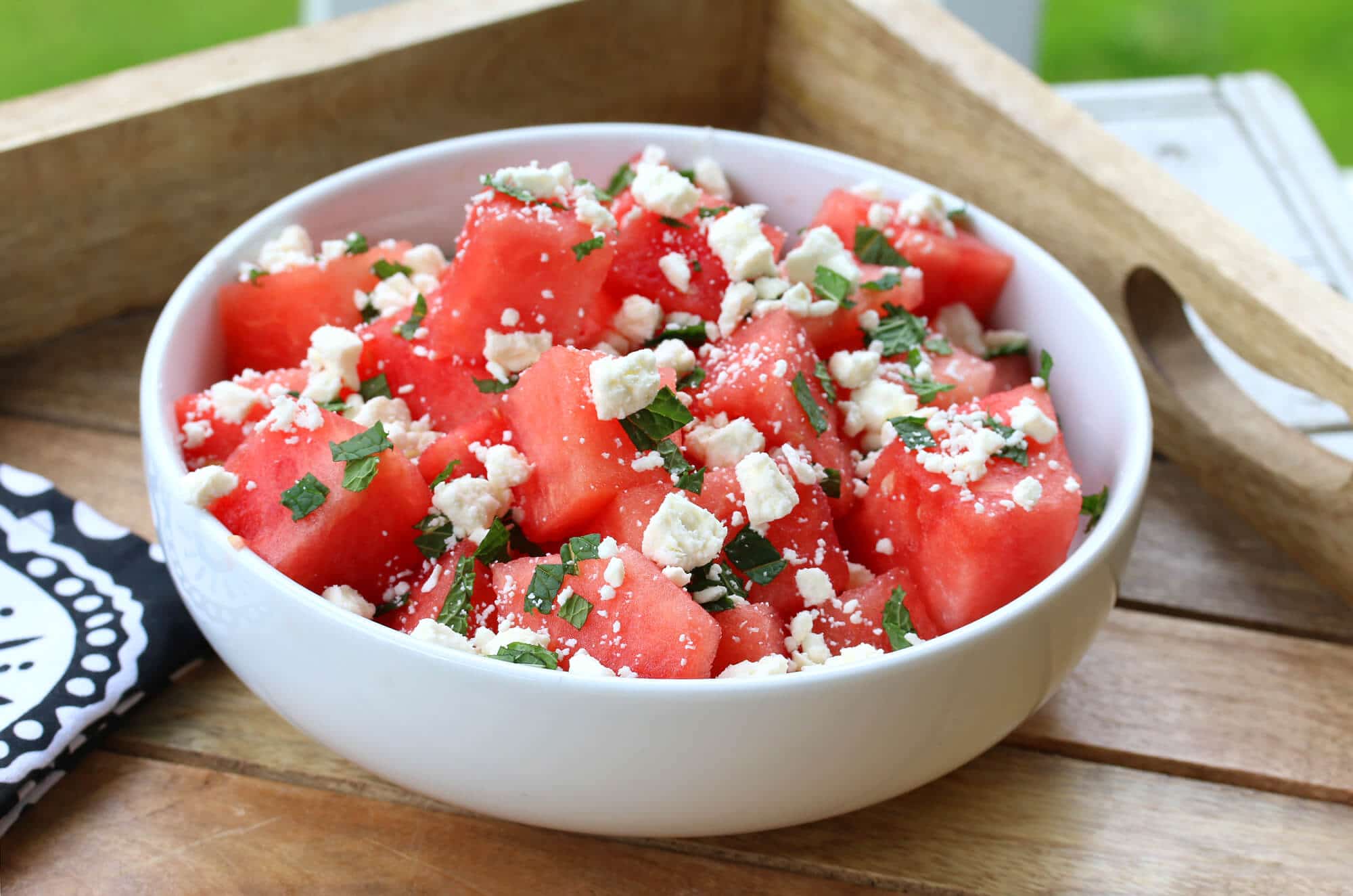 Watermelon Salad with Mint and Feta - The Daring Gourmet