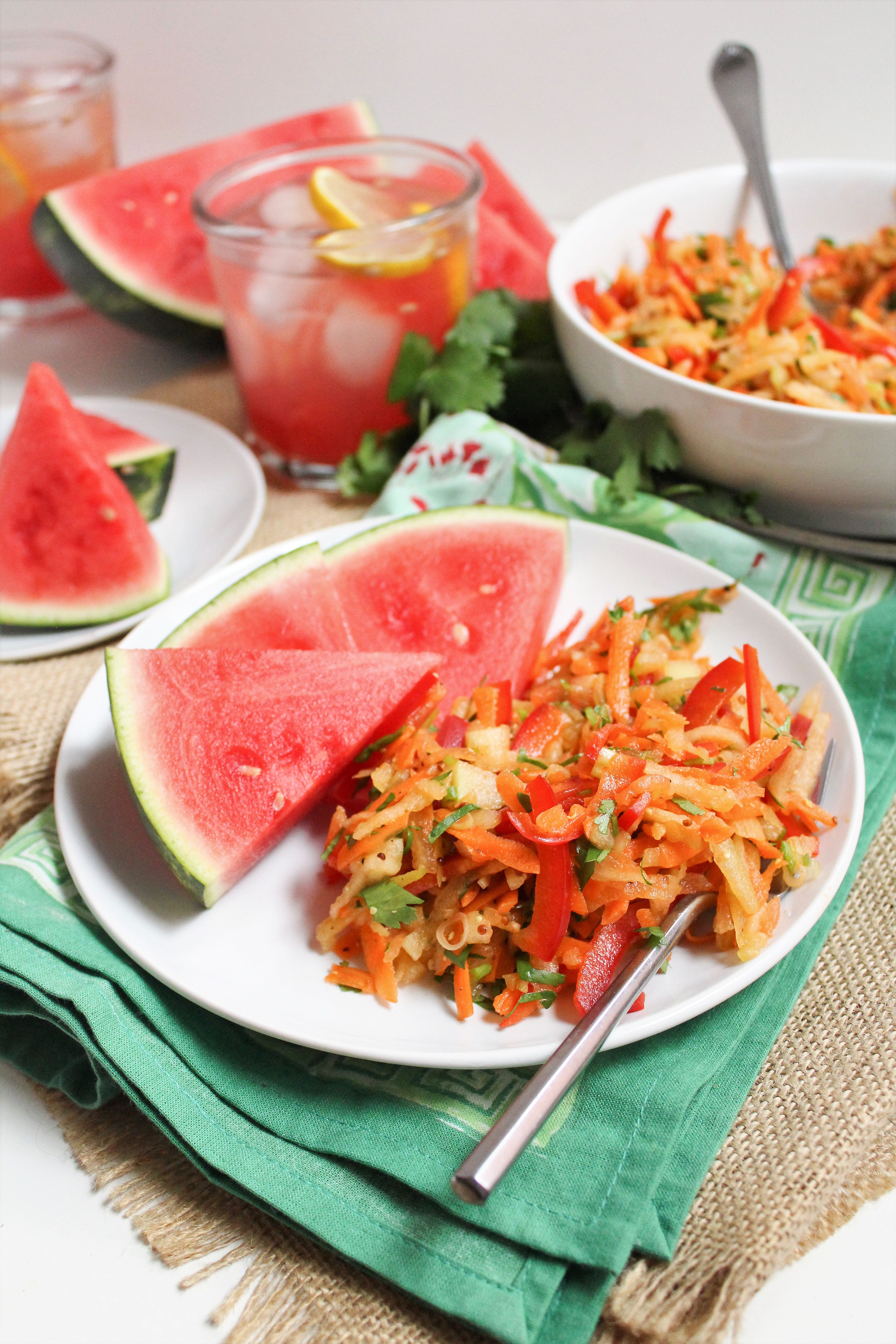 Watermelon Rind Coleslaw Recipe - fANNEtastic food | Registered ...