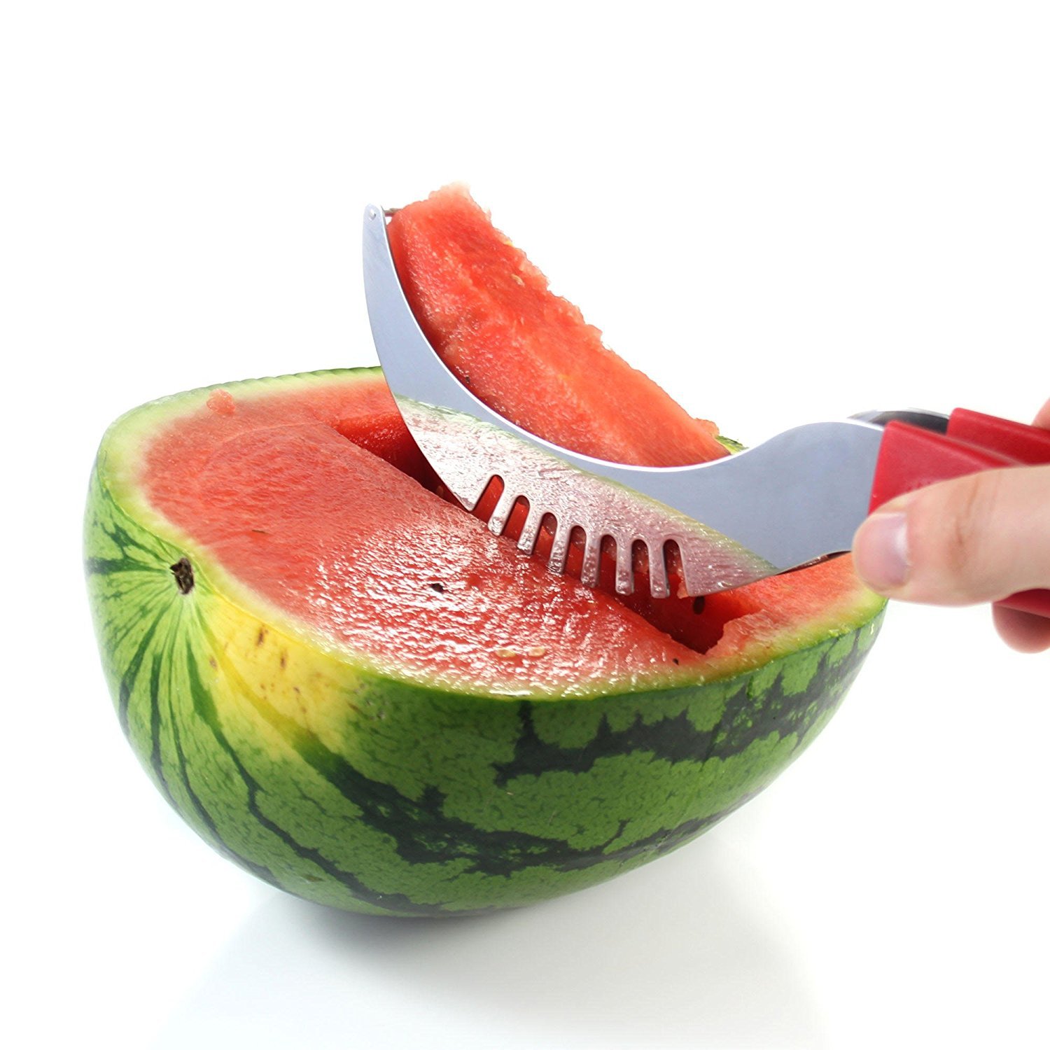 Latest 3-in-1 Watermelon Slicer, Corer & Serving Tongs | Chef Remi