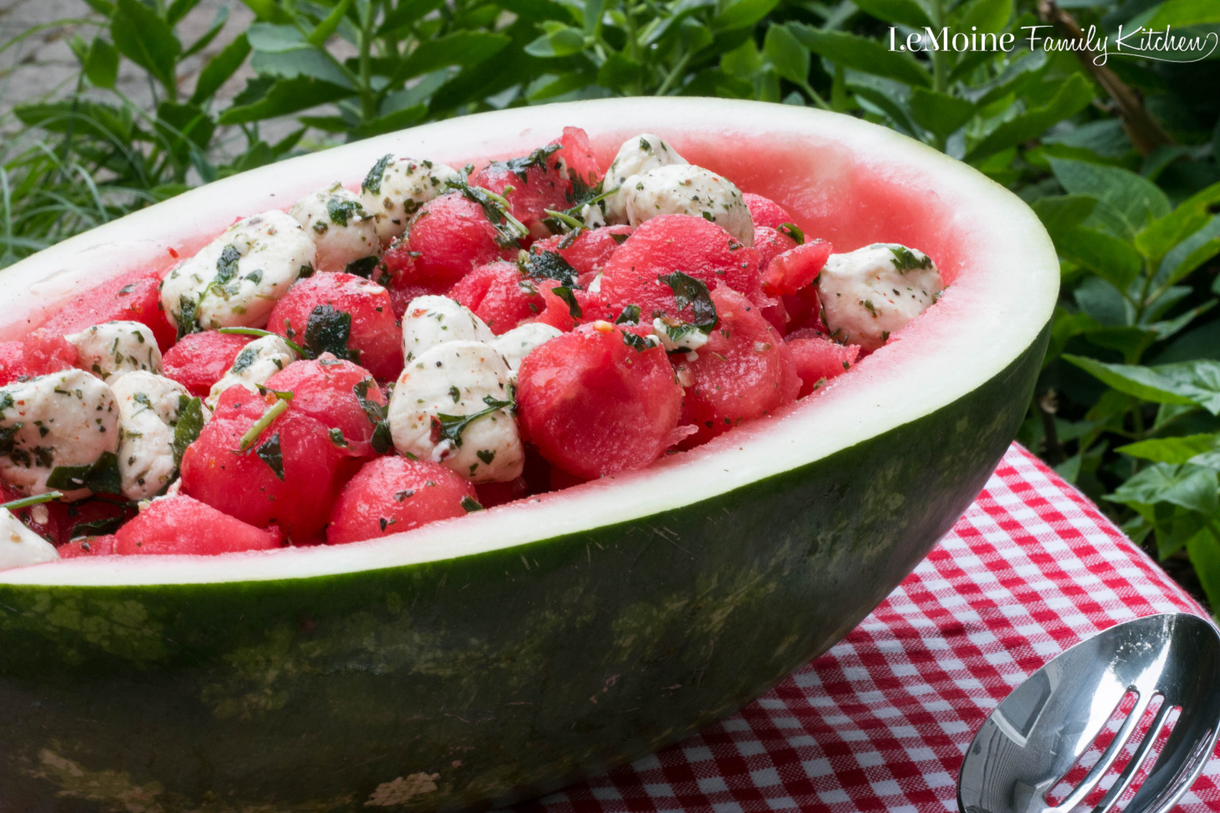 Watermelon Mozzarella Salad - LeMoine Family Kitchen
