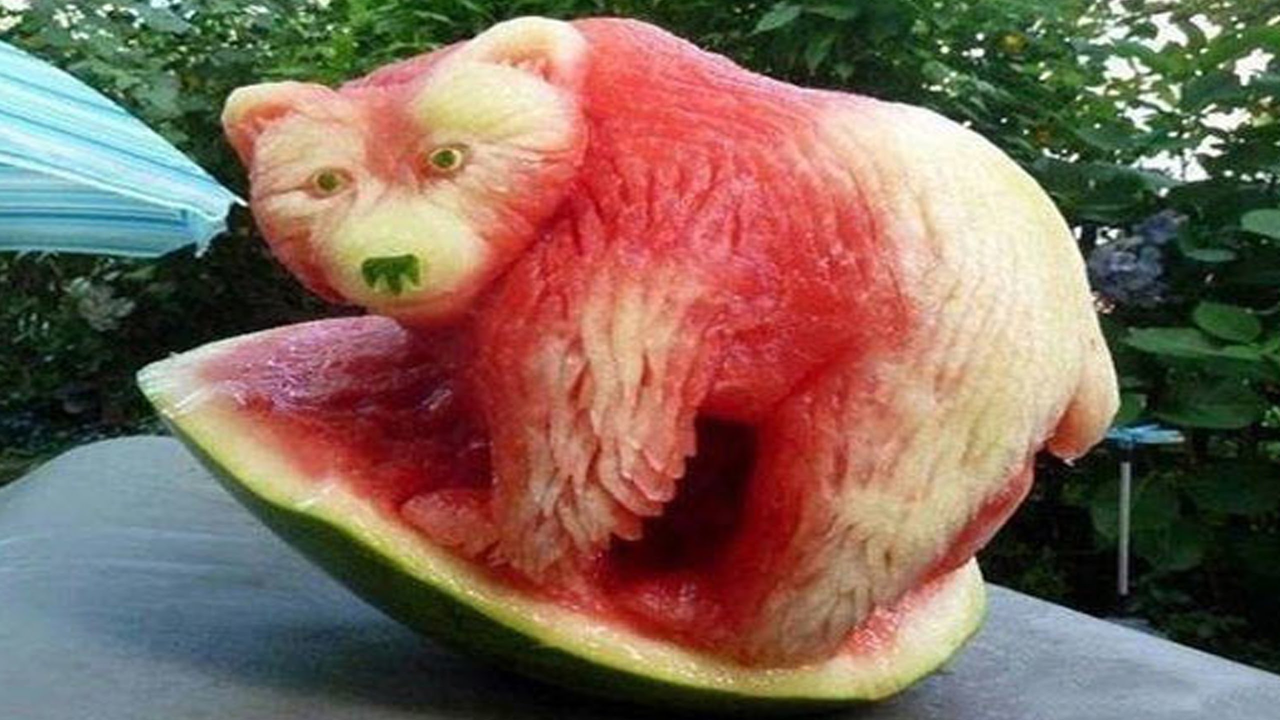 watermelon Art Fruit Carving - YouTube